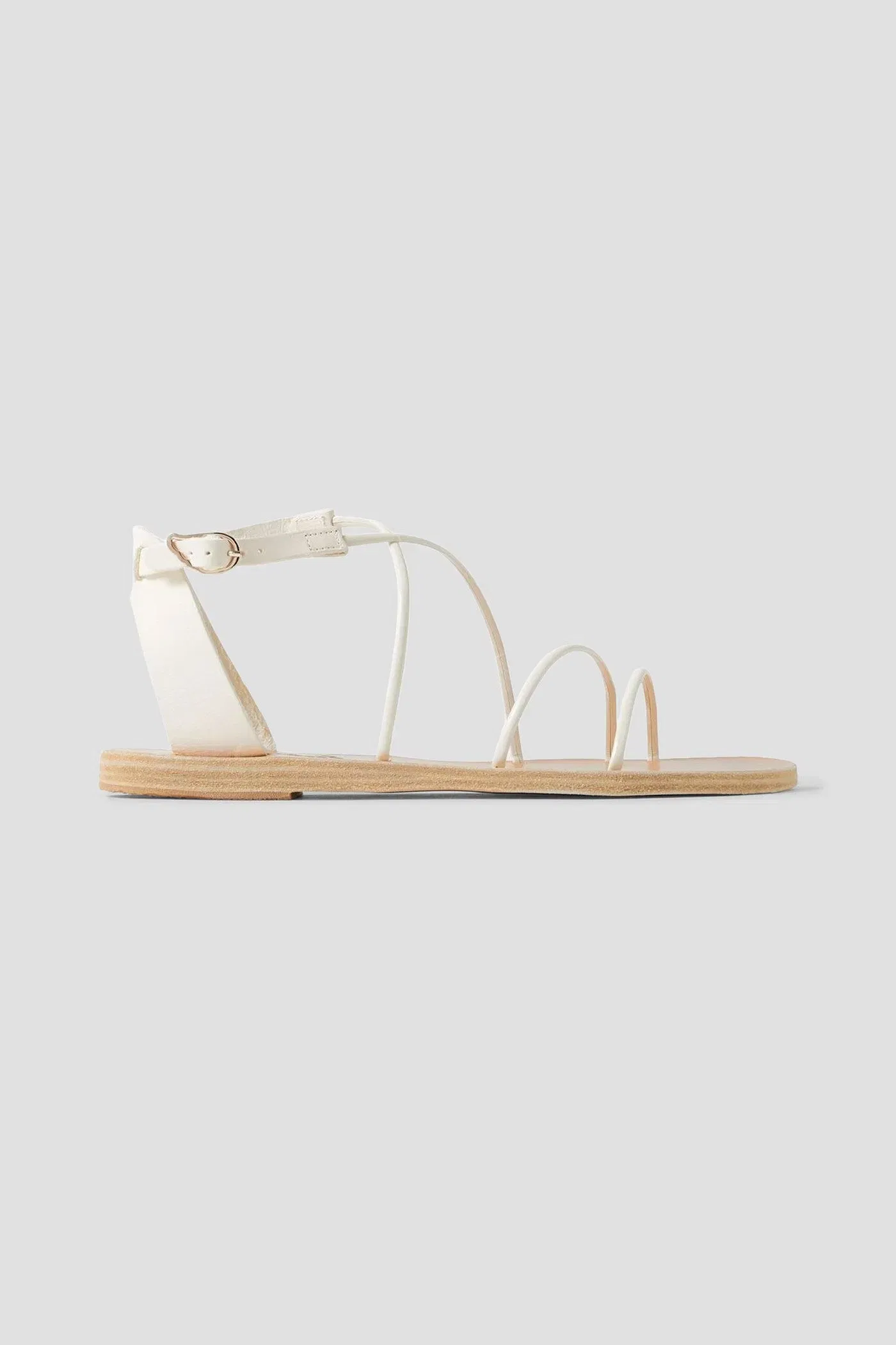 Ancient Greek Sandals Meloivia Leather Sandals Ivory Women's