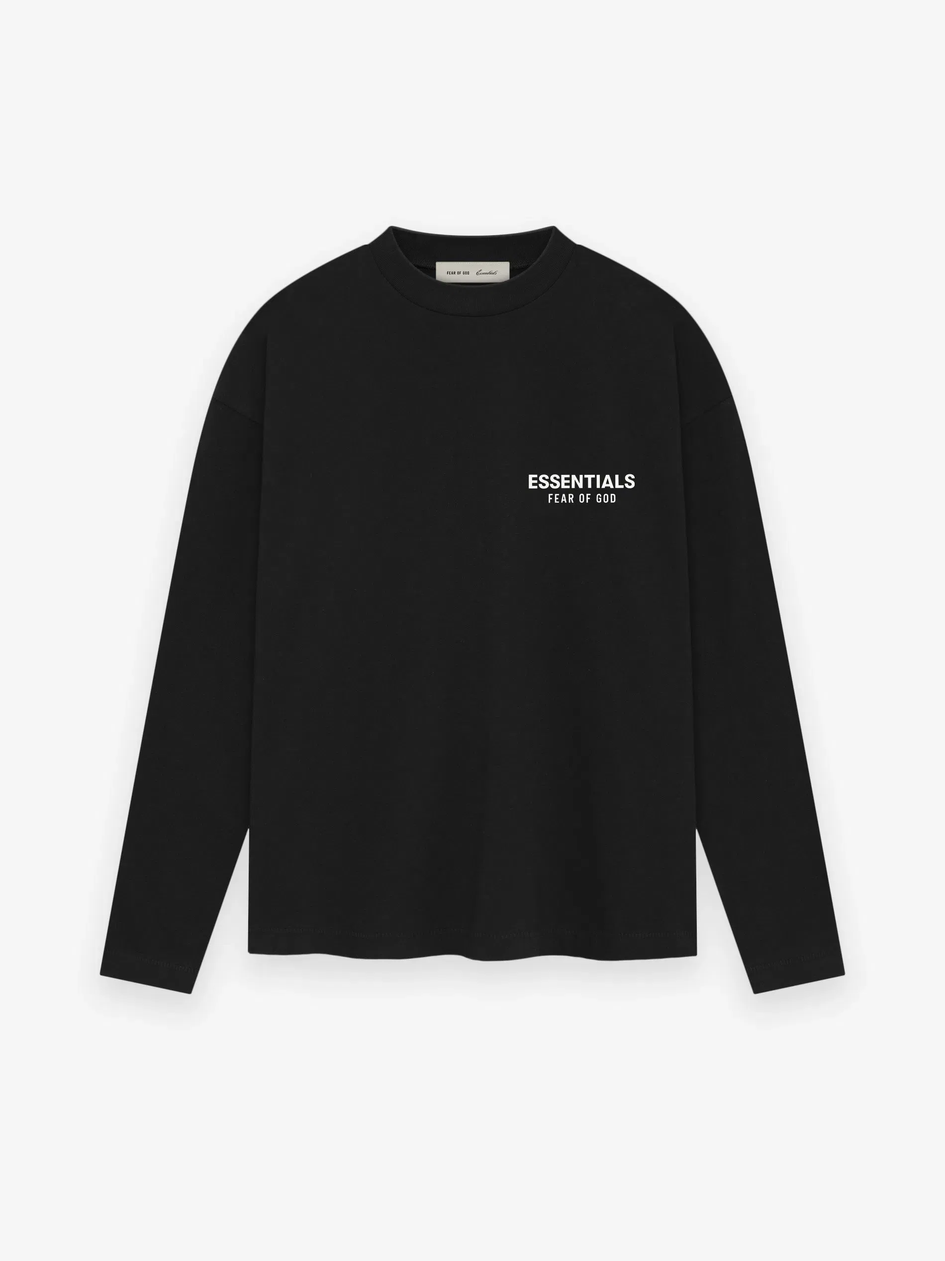 Essentials Essentials Ss26 Classic Long Sleeve Tee Vintage Black / White