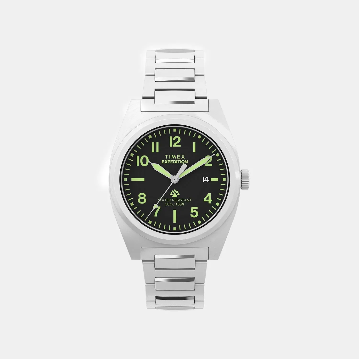 Timex Expedition Men Quartz White Dial Analog Stainless Steel Watch Tw2Y18300Ik