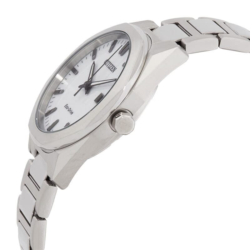 Citizen Octangle Eco-Drive White Dial Unisex Watch
