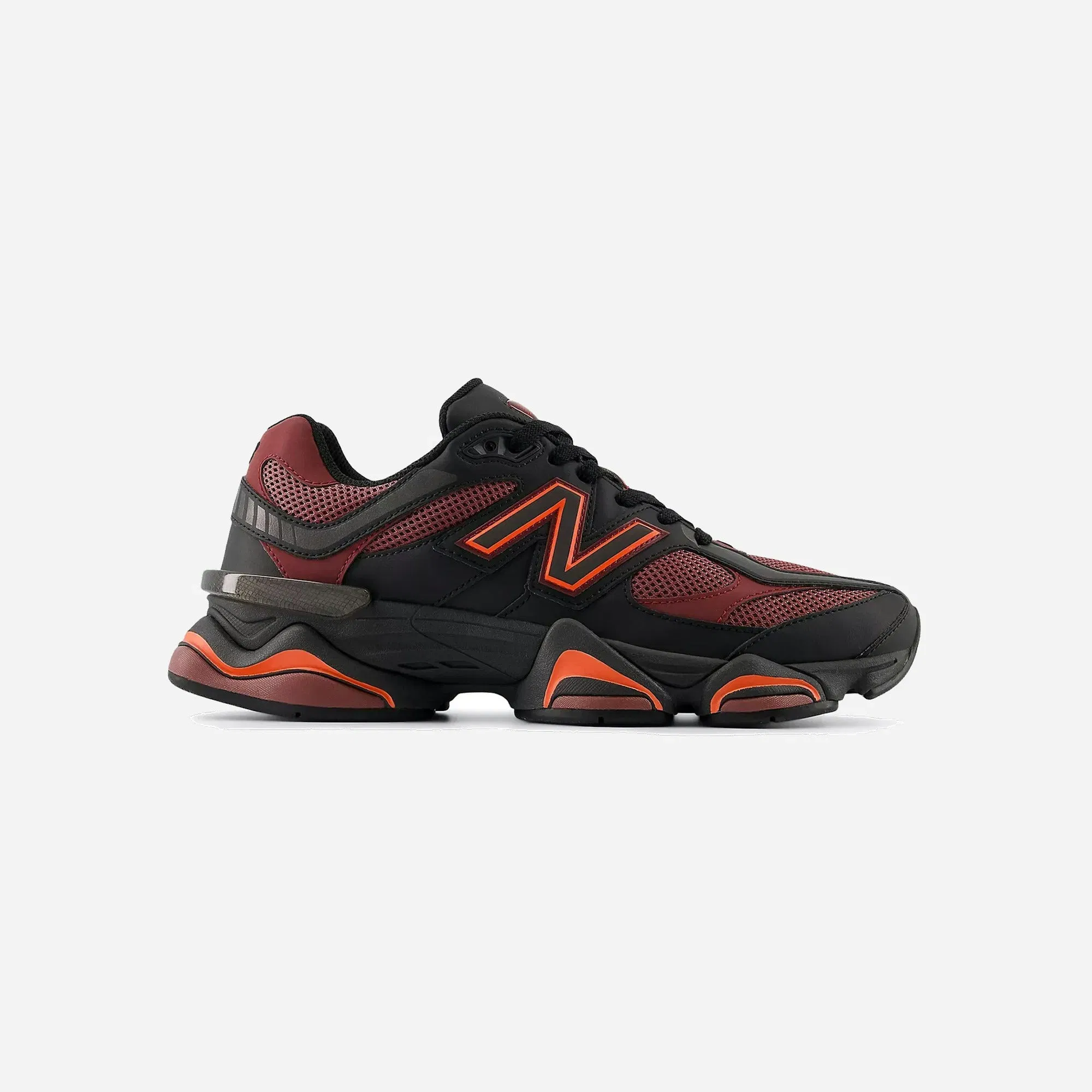 New Balance 9060 Black With Washed Burgundy Black With Washed Burgundy