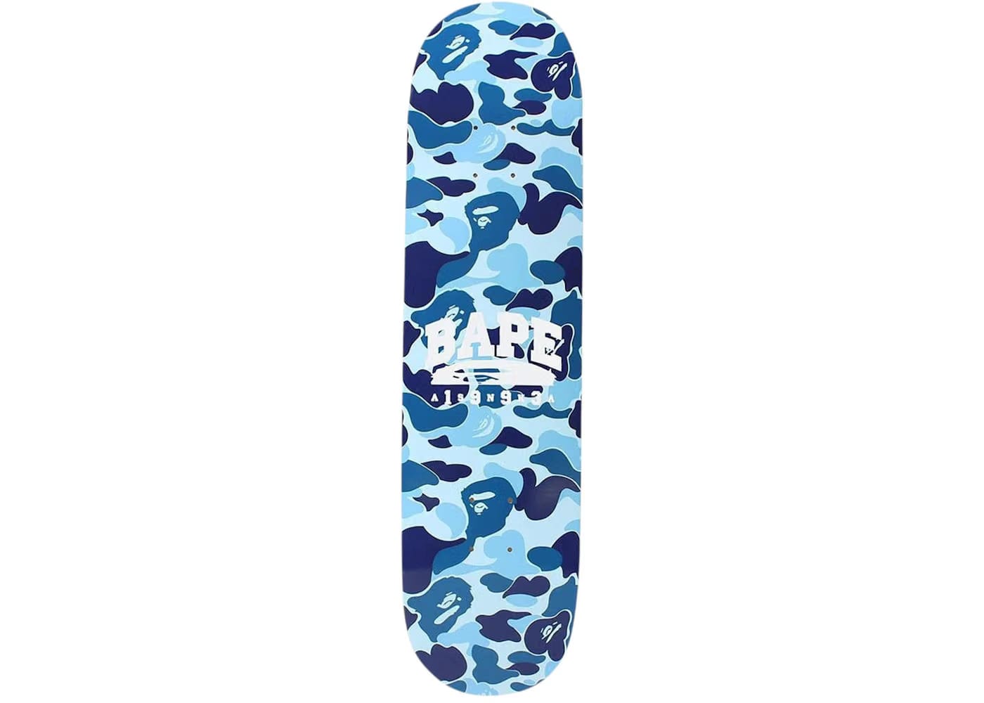 Bape Abc Camo Skateboard Deck Blue