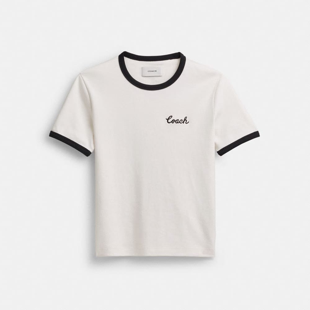 Coach Coach Ringer T-Shirt White