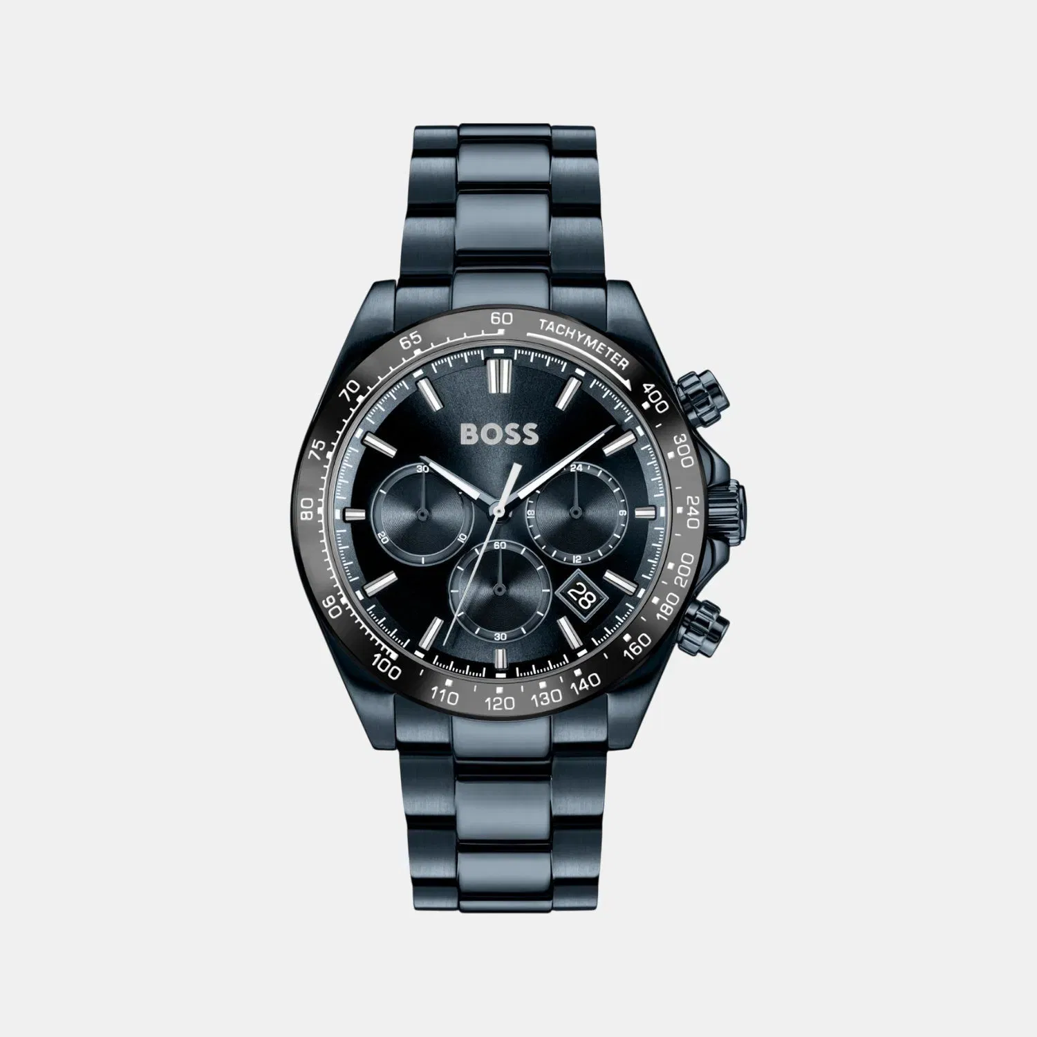 Boss Hero 2.0 Men Quartz Blue Dial Chronograph Stainless Steel Watch 1514270