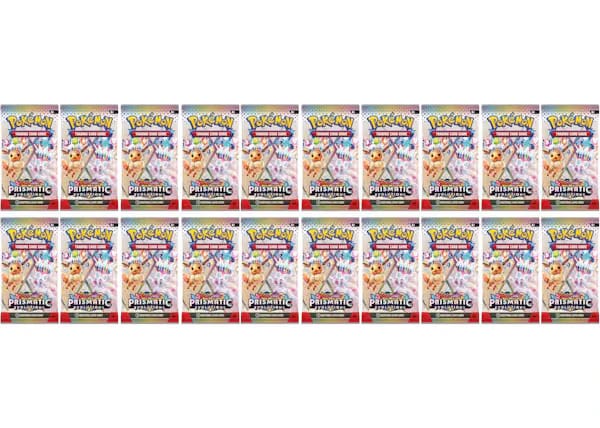 2024 Pokemon Scarlet & Violet Prismatic Evolution Booster Pack 20X Lot