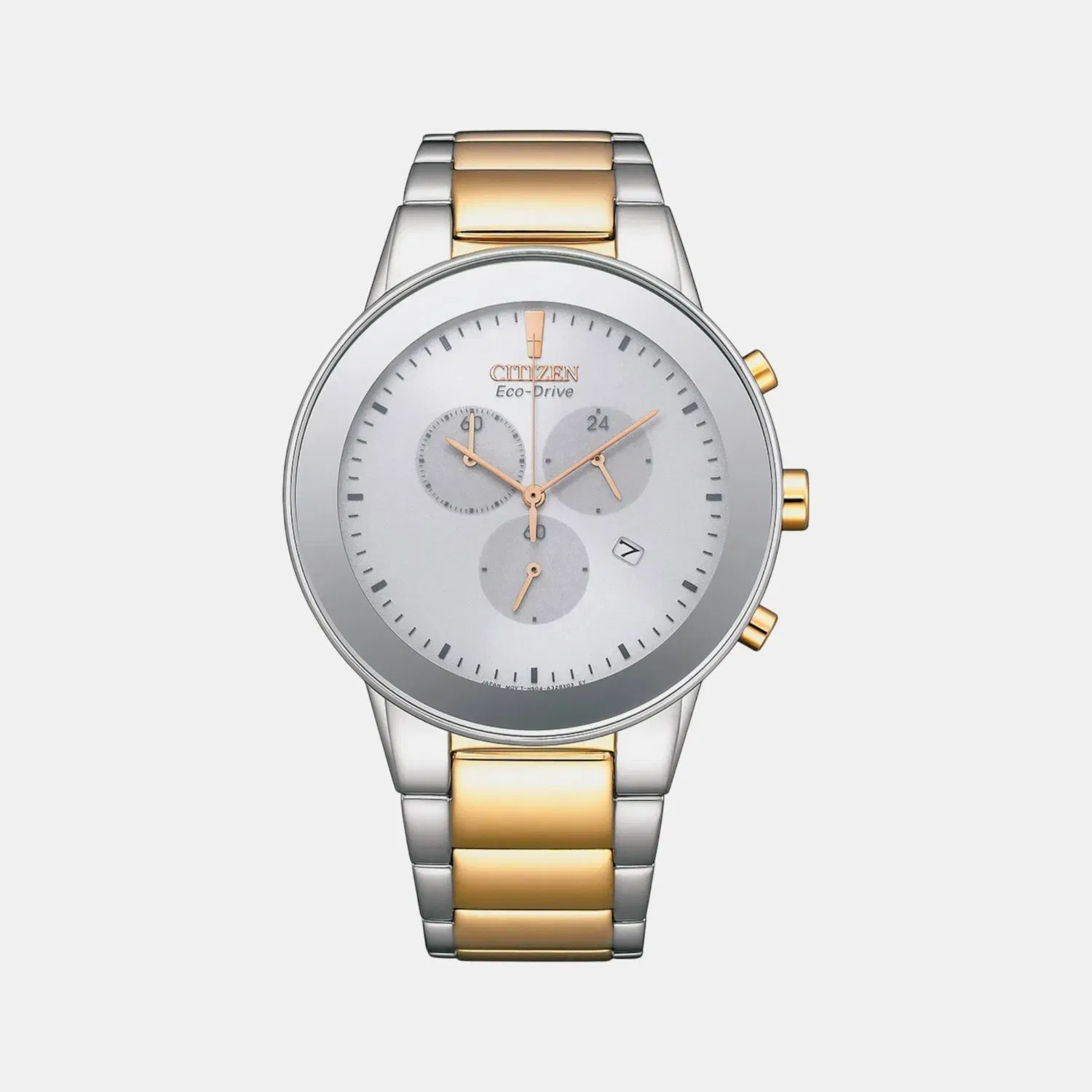 Citizen Axiom Men Quartz White Dial Chronograph Stainless Steel At2244-84A