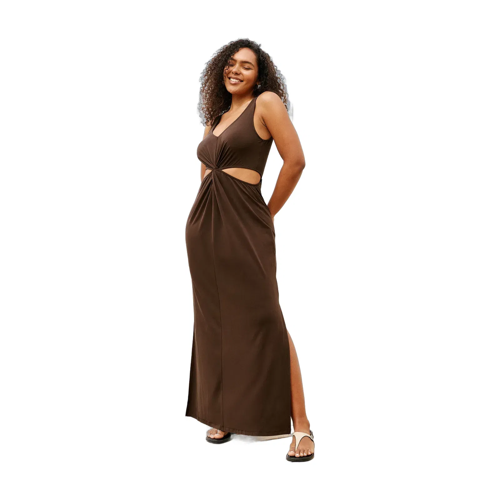 Beyond Yoga Maxi Around The World Front Twist Dress Women's