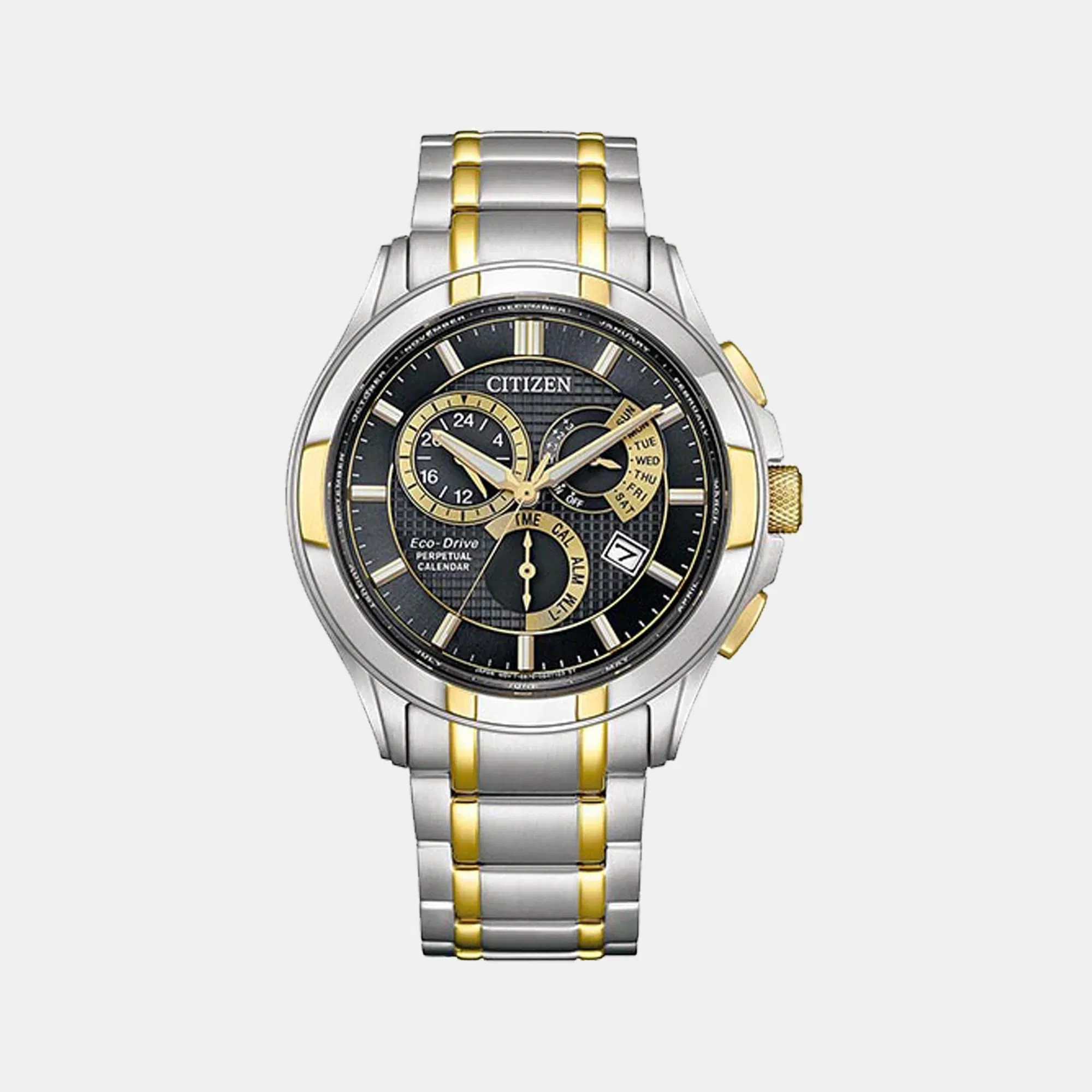 Citizen Eco-Drive Men Quartz Black Dial Chronograph Stainless Steel Bl8164-57E