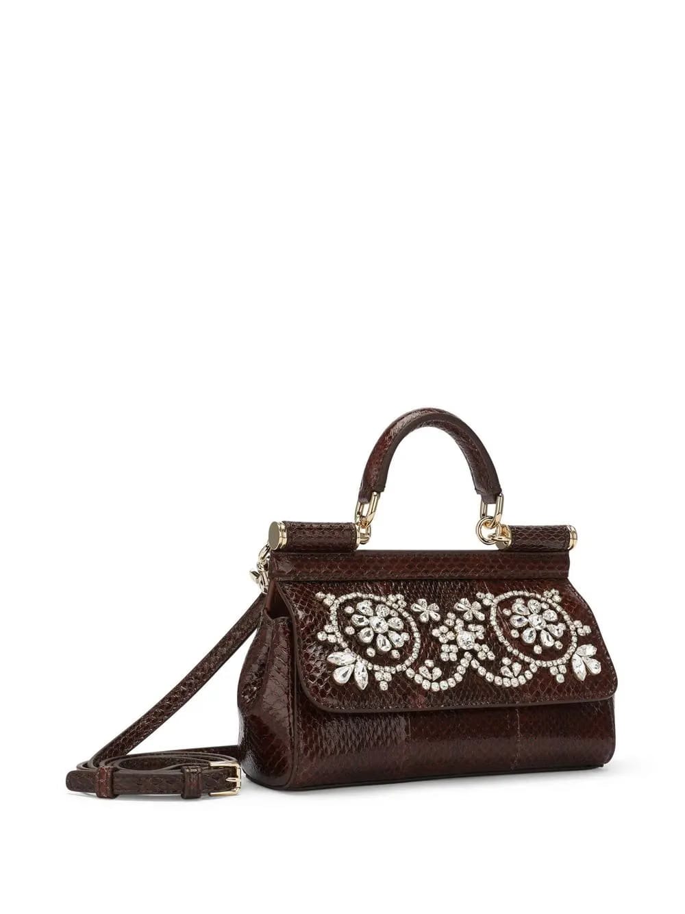 small Sicily rhinestone-embellished top-handle bag