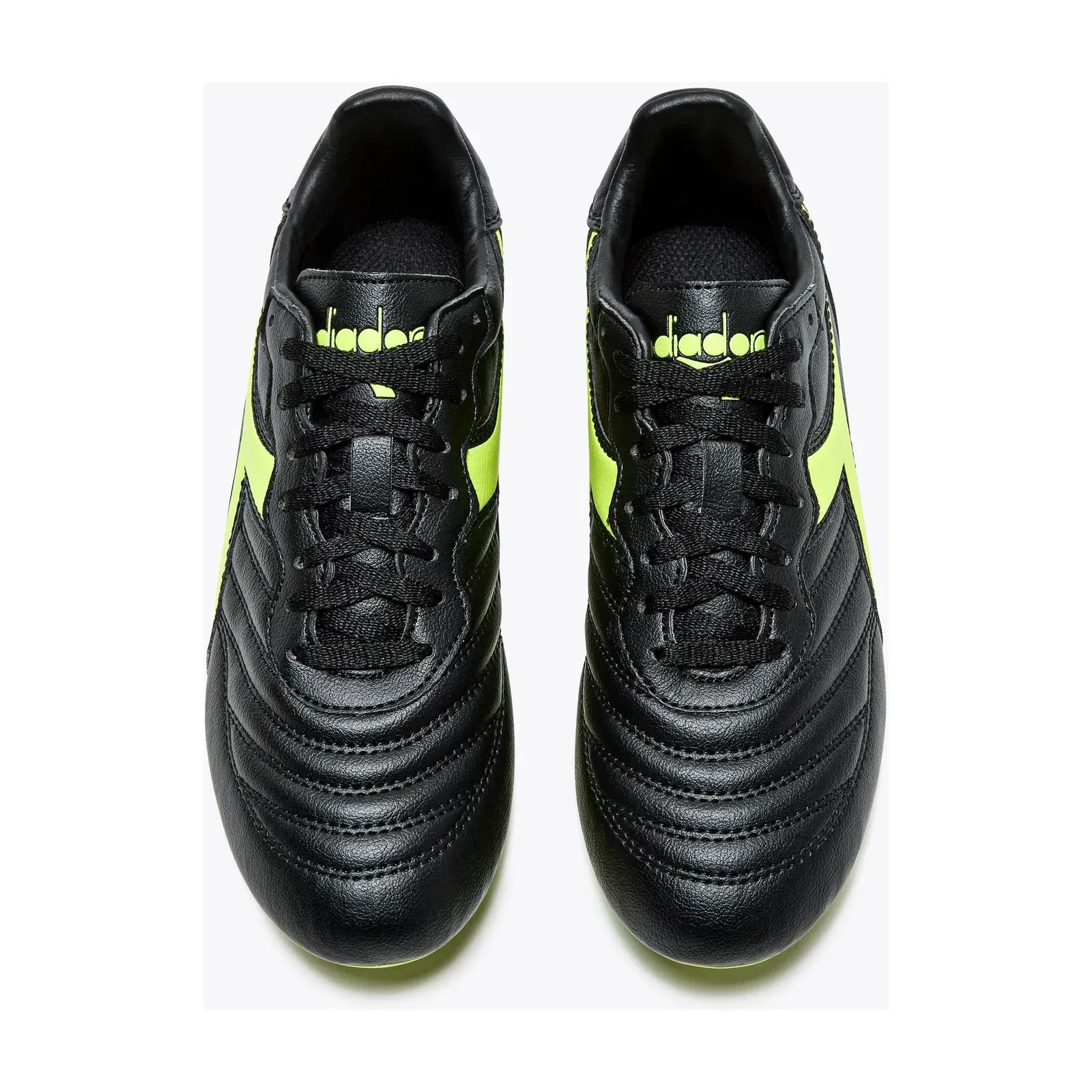 Diadora Brasil R Lpu Jr Black/Fluo Yellow Diadora