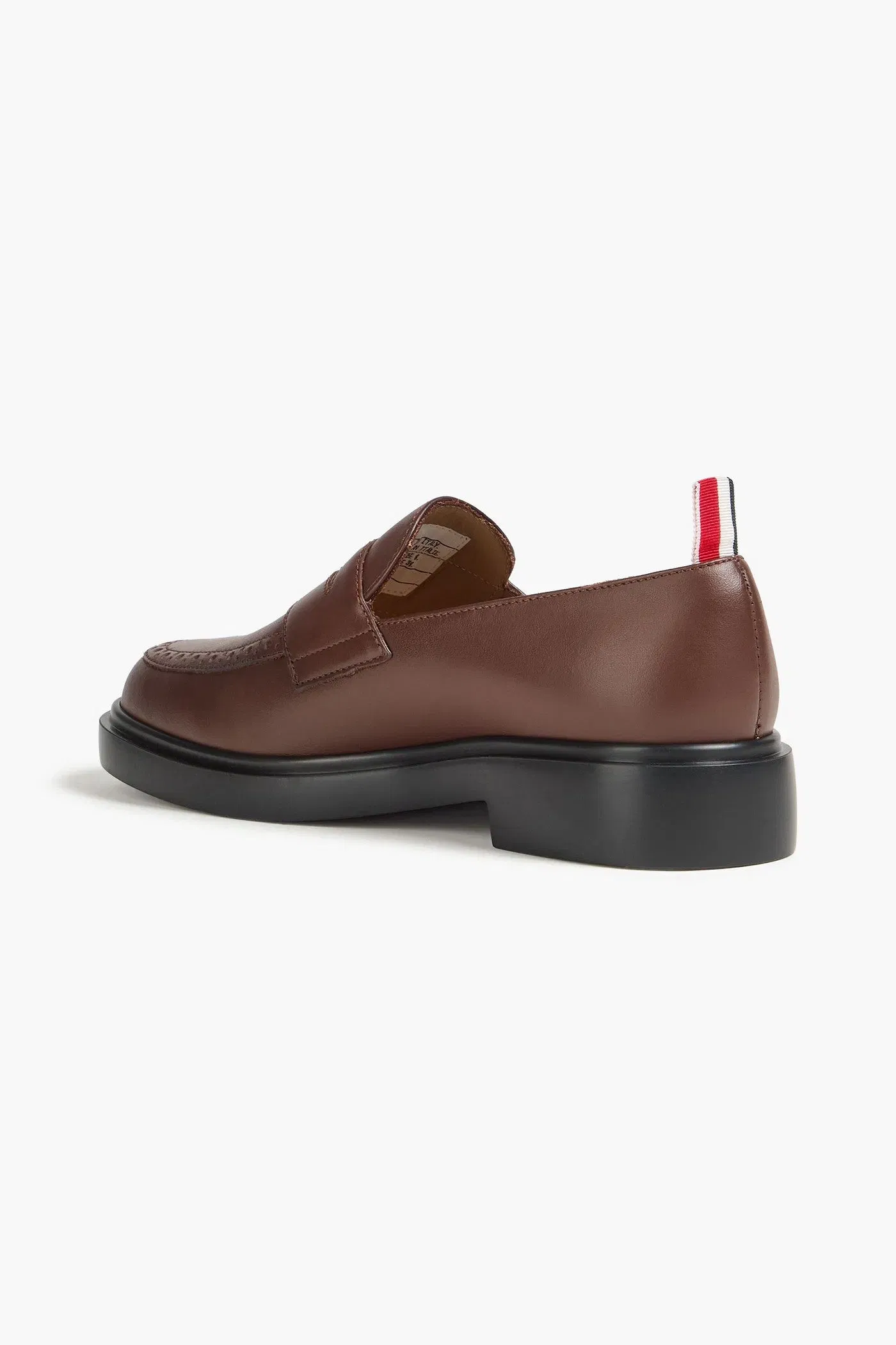 Thom Browne Leather Penny Loafers Chocolate Women's
