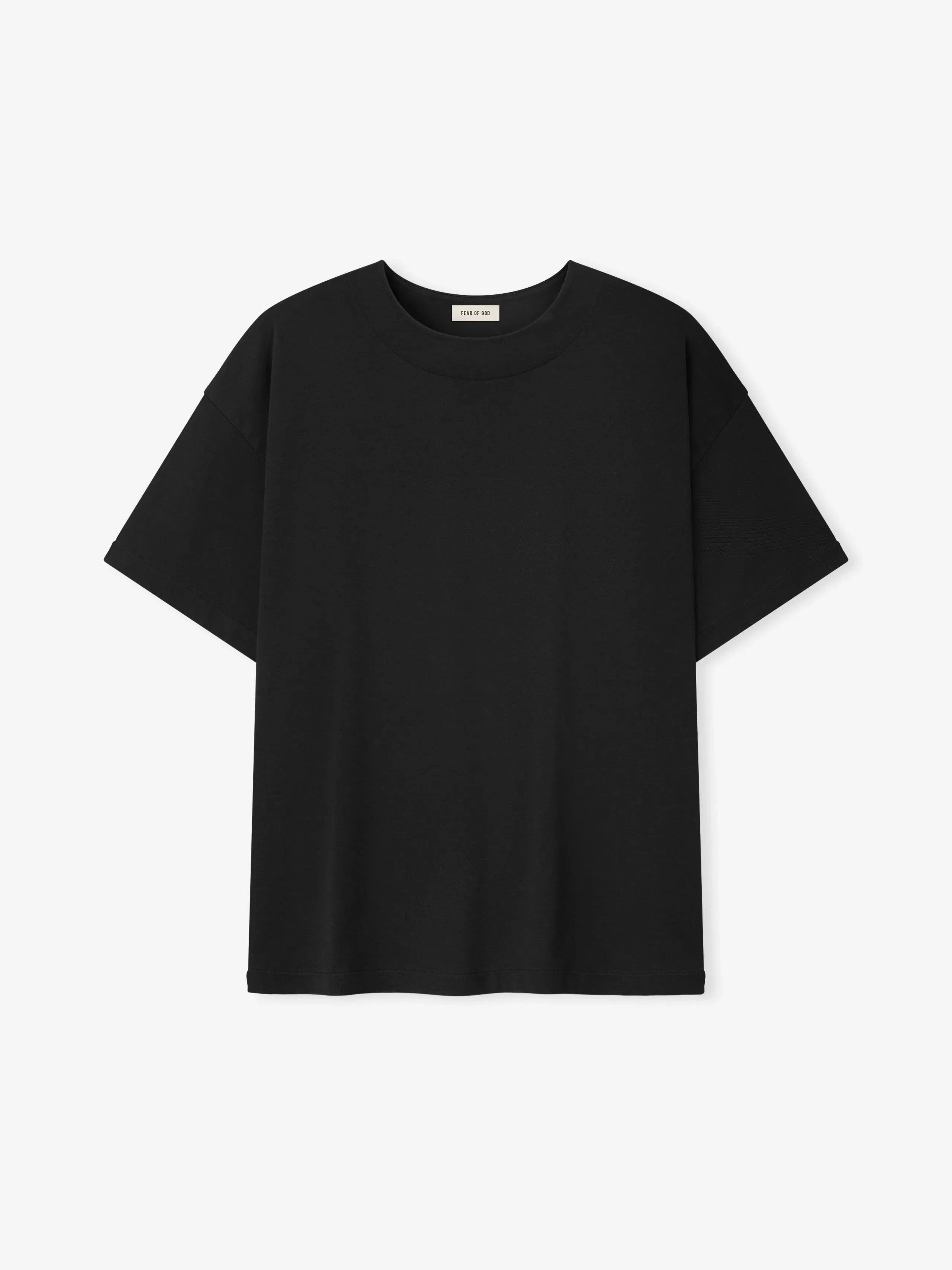 Essentials Cotton Rayon T-Shirt Black