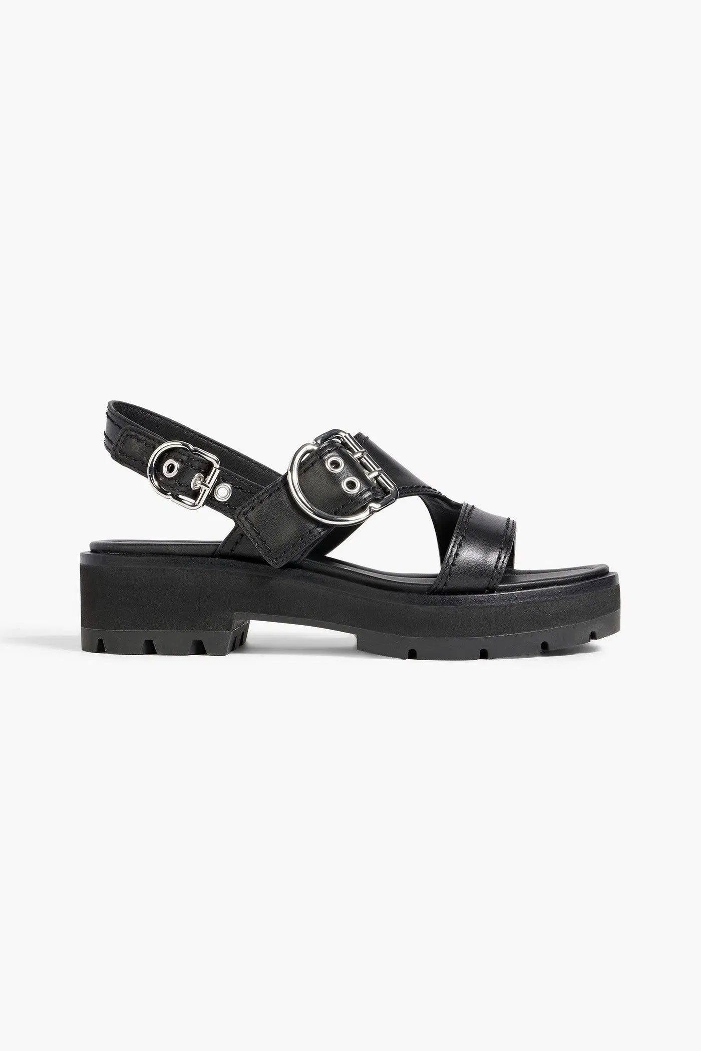 3.1 Phillip Lim Z-Strap Leather Slingback Sandals Black Women's