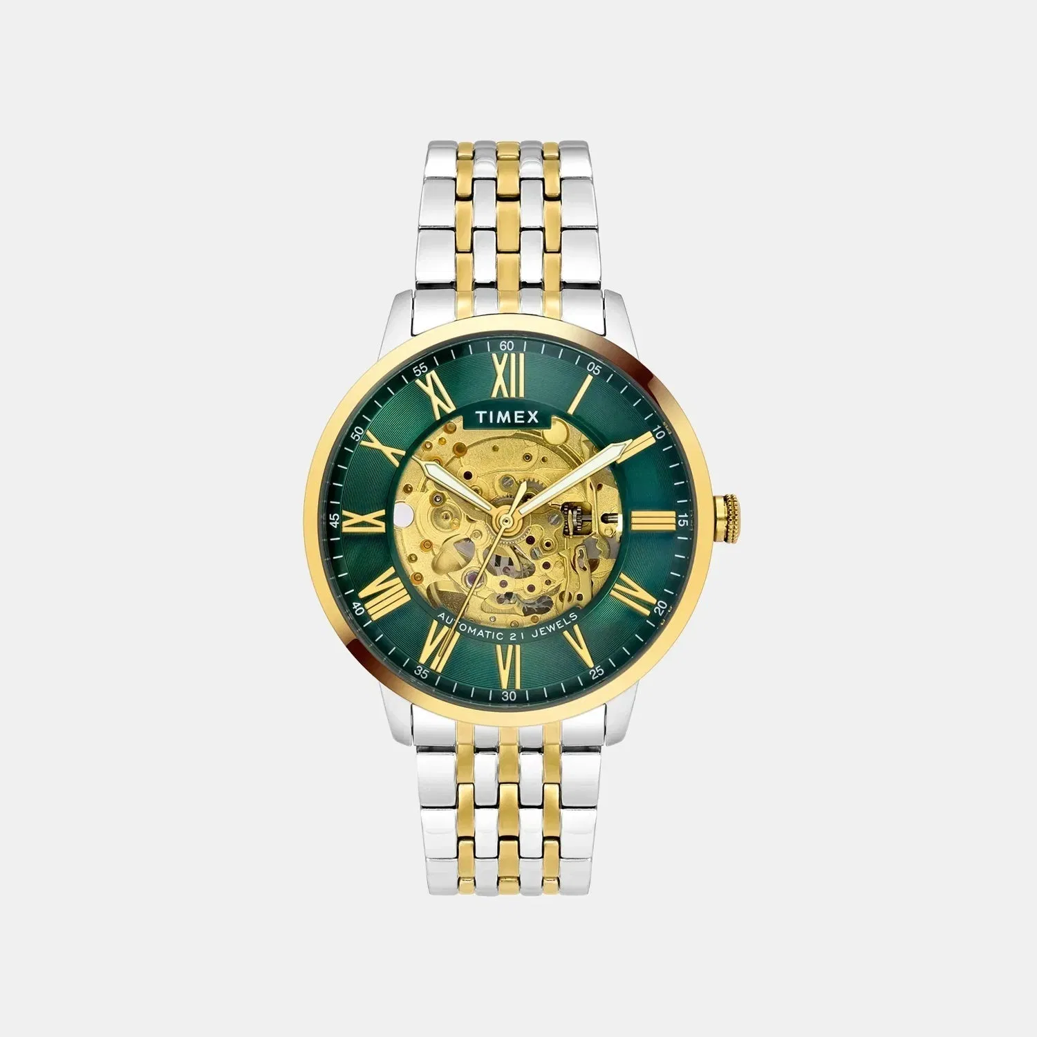 Timex Signio Men Automatic Dial Analog Stainless Steel Watch Tweg23504