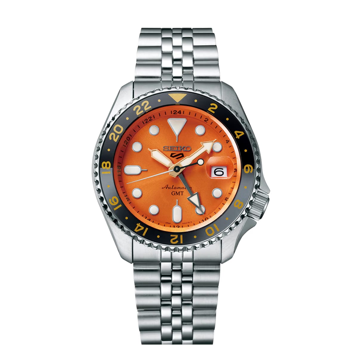 Seiko 5 Sports Mikan Orange Gmt Skx Re-Interpretation - Orange - SSK005K1
