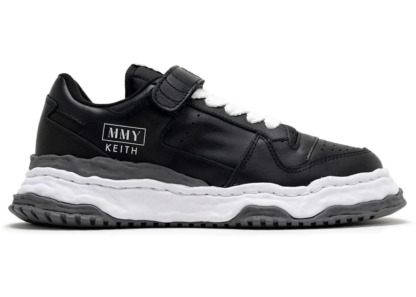 Maison Mihara Yasuhiro Keith Og Sole Leather Low Black White