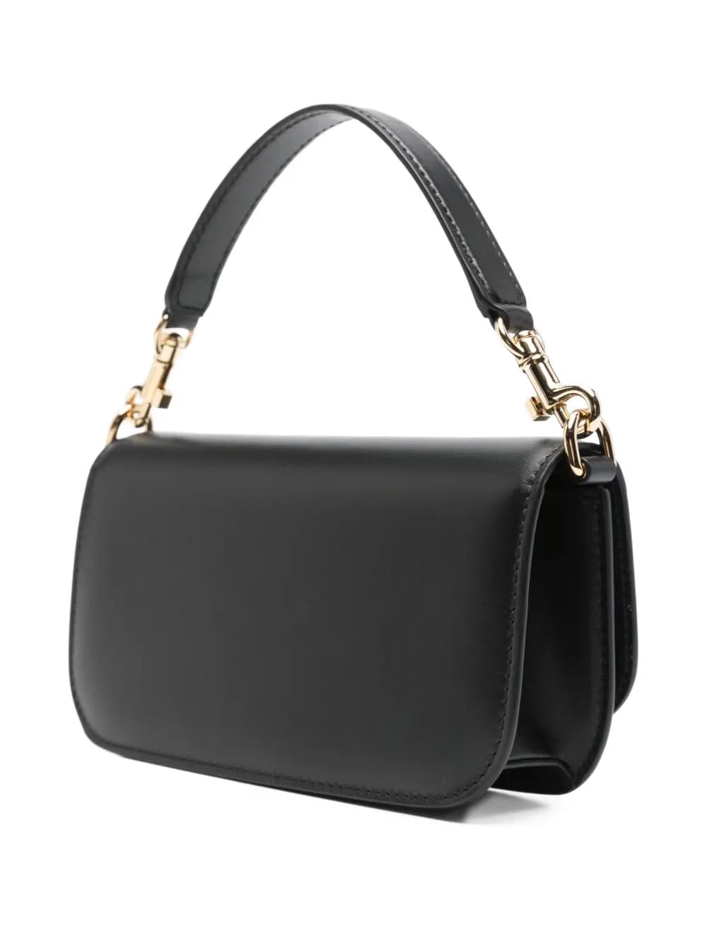 mini logo-plaque leather cross-body bag