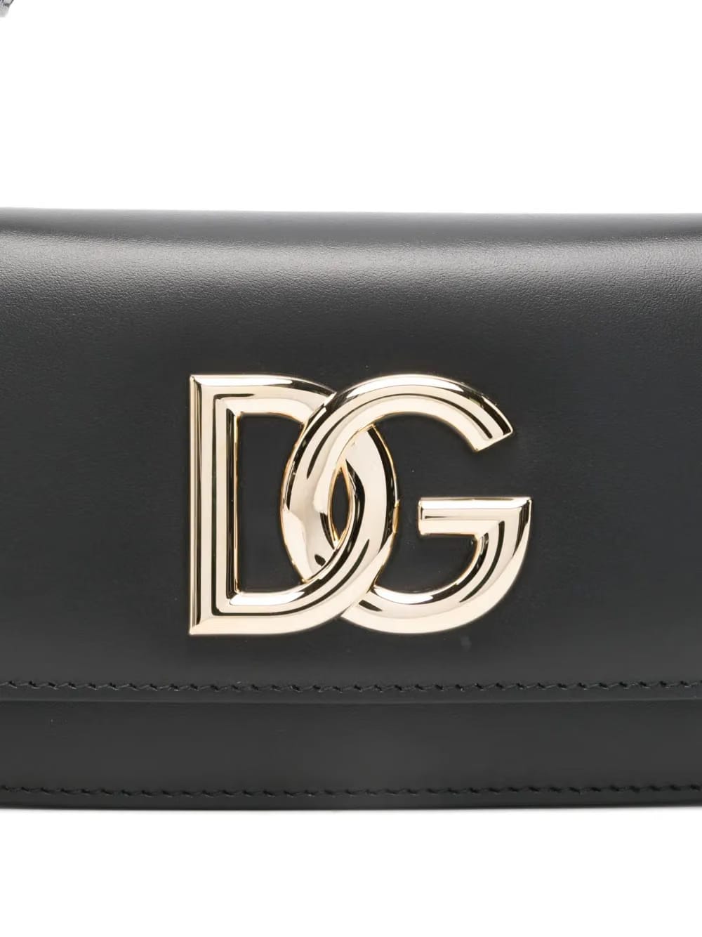 mini logo-plaque leather cross-body bag