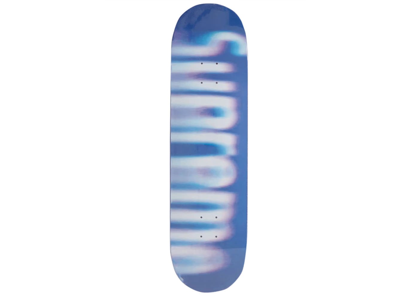 Supreme Blurred Logo Skateboard Deck Blue
