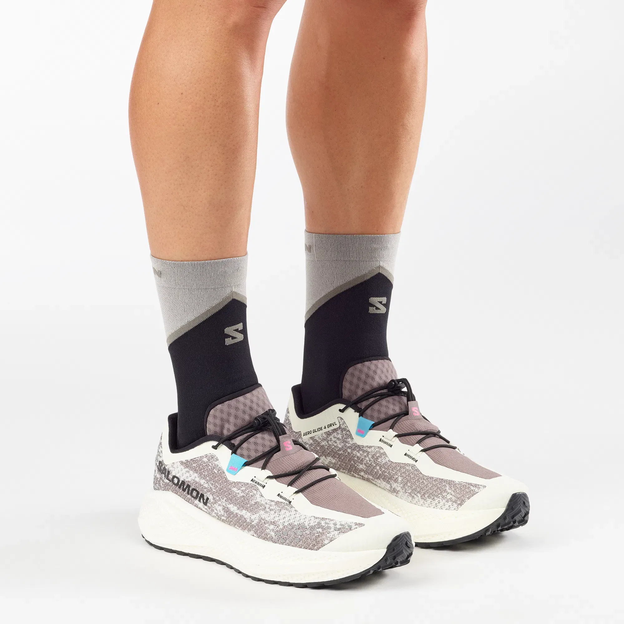 Salomon Aero Glide 4 Grvl Gravel Running Shoes Vanilla Ice