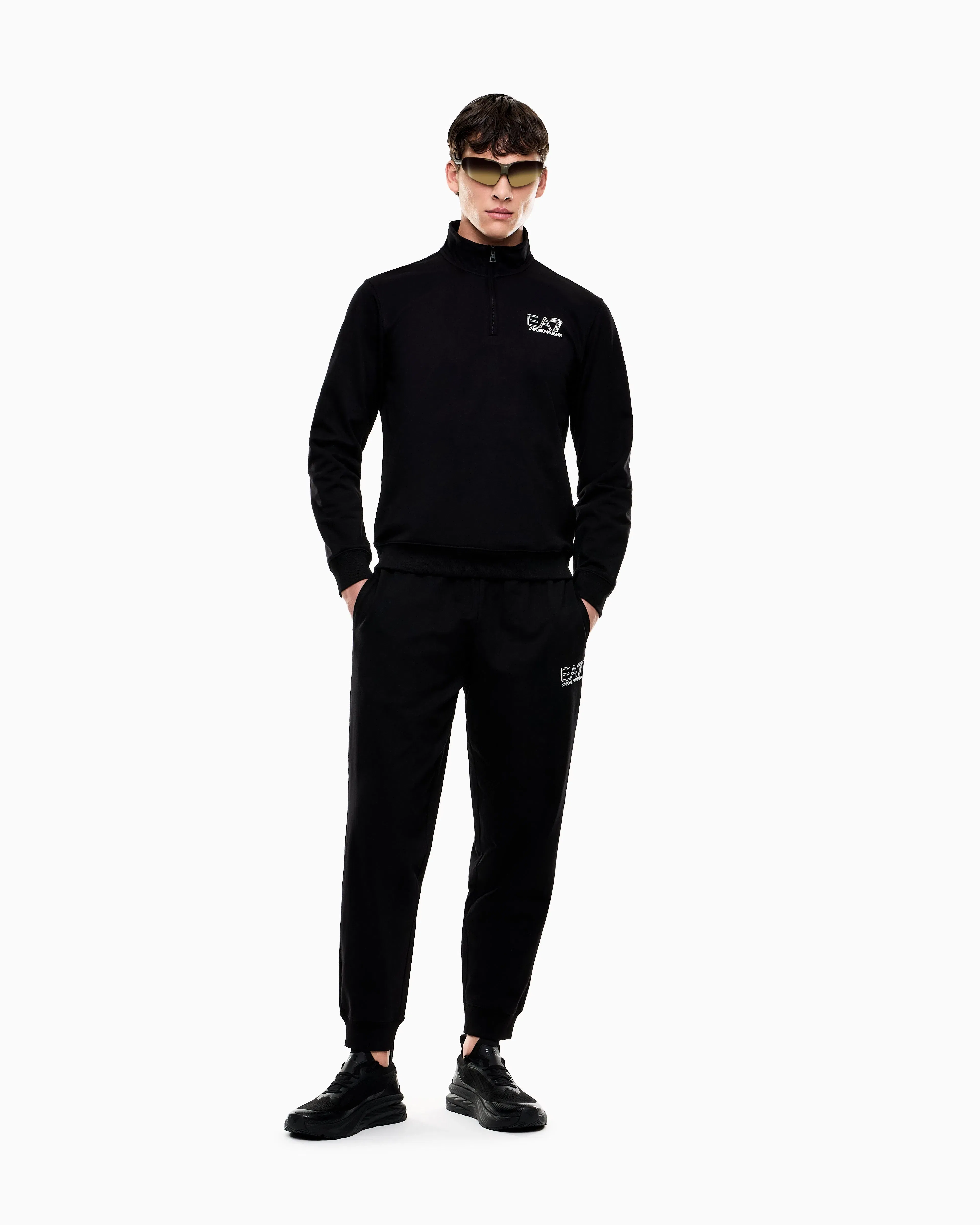 EA7 Visibility pure cotton tracksuit