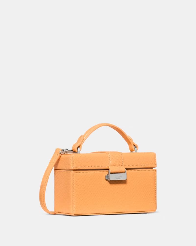 KateSpade Heirloom Snake Vanity Bag Desert Sunset