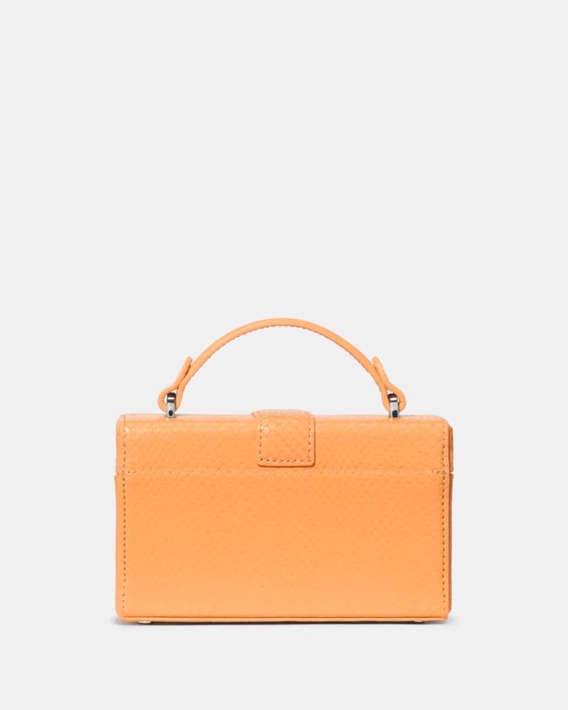 KateSpade Heirloom Snake Vanity Bag Desert Sunset