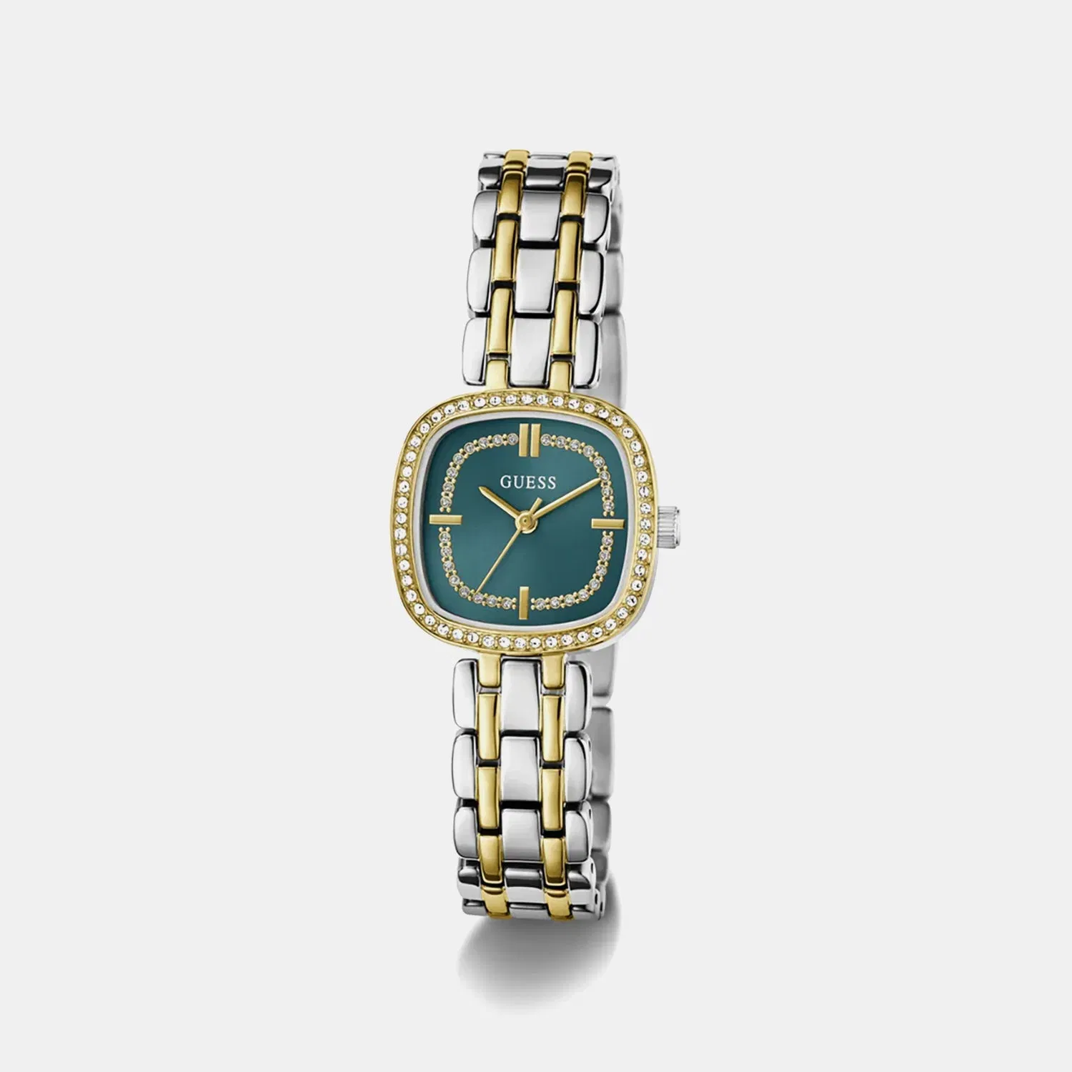 Guess Gb Hazel Women Quartz Teal Dial Analog Stainless Steel Gw1018L6