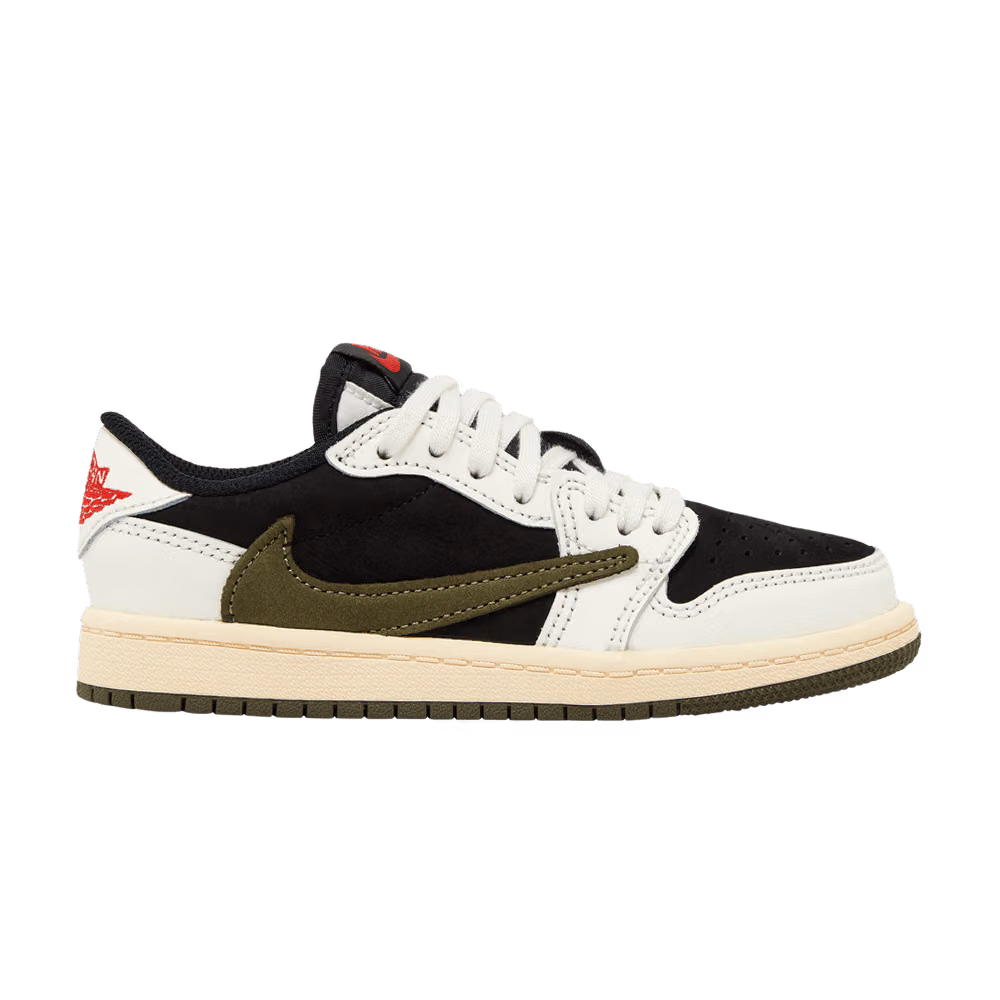 Jordan 1 Retro Low OG SP Travis Scott Olive (Pre School Kids)