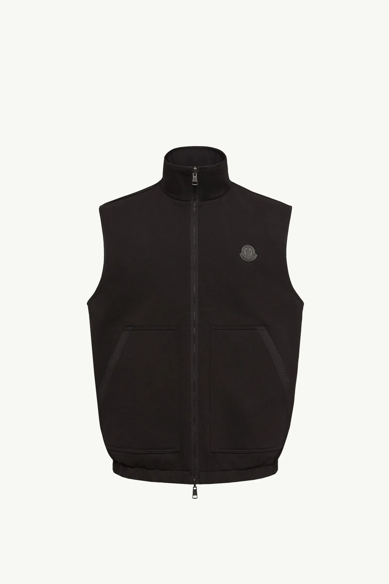 Moncler Reversible Zip-Up Vest Black Black