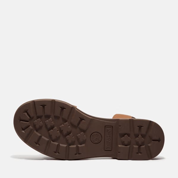 Timberland Calista Bay Backstrap Sandal Rust Full-Grain Women'S
