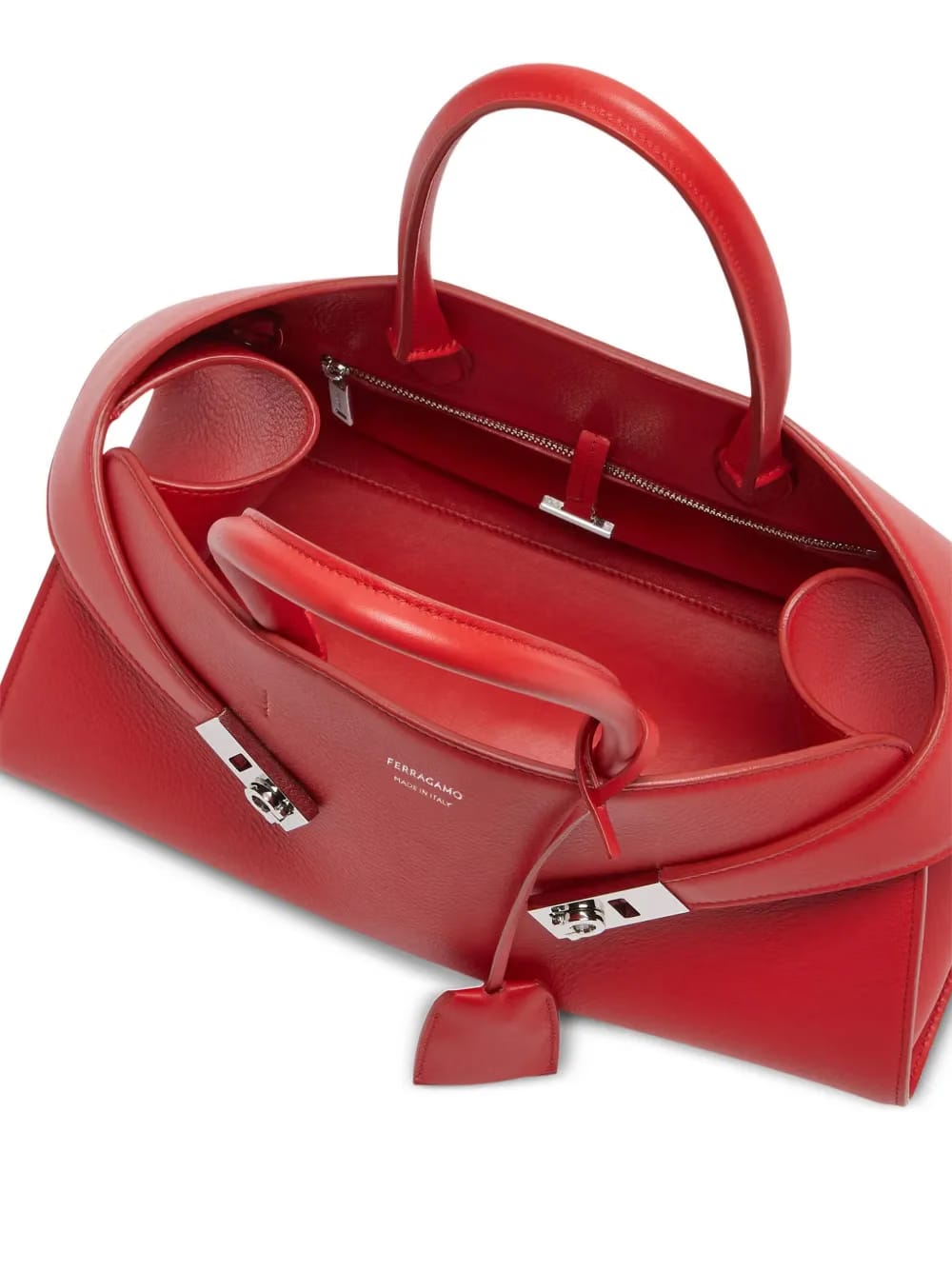 Hug leather tote bag