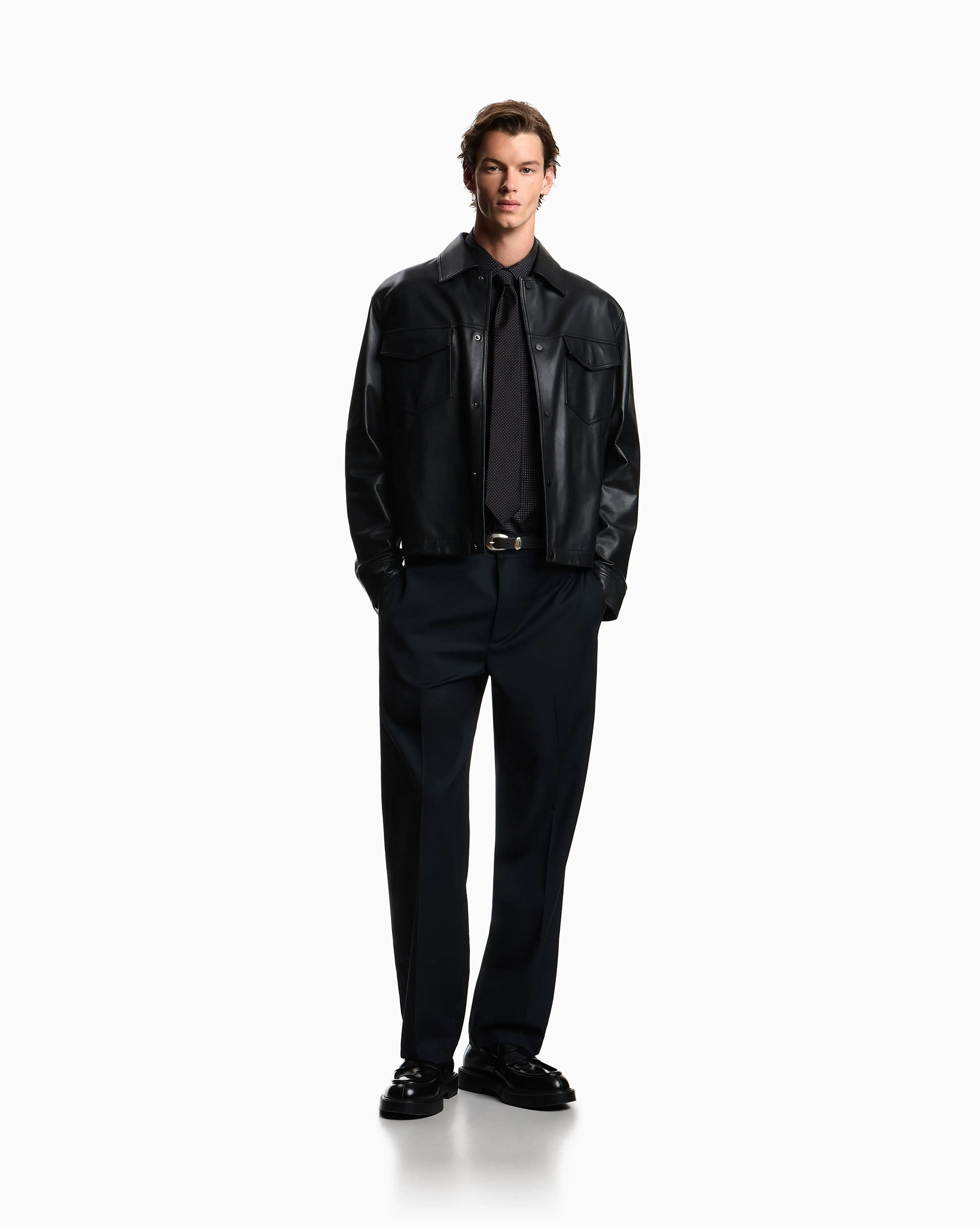 Emporio Armani Shirt with all-over micro-pattern print
