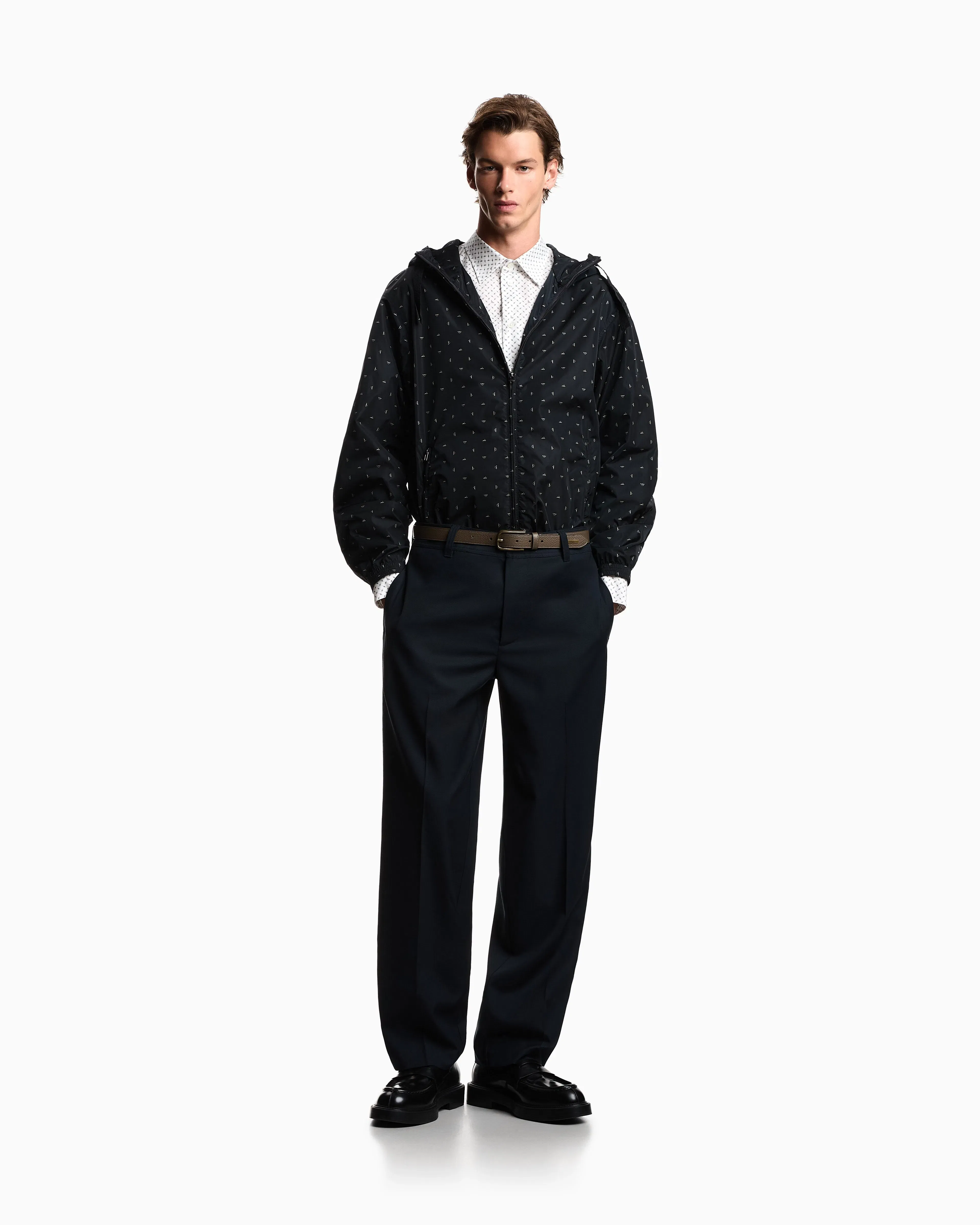 Emporio Armani Shirt with all-over micro-pattern print