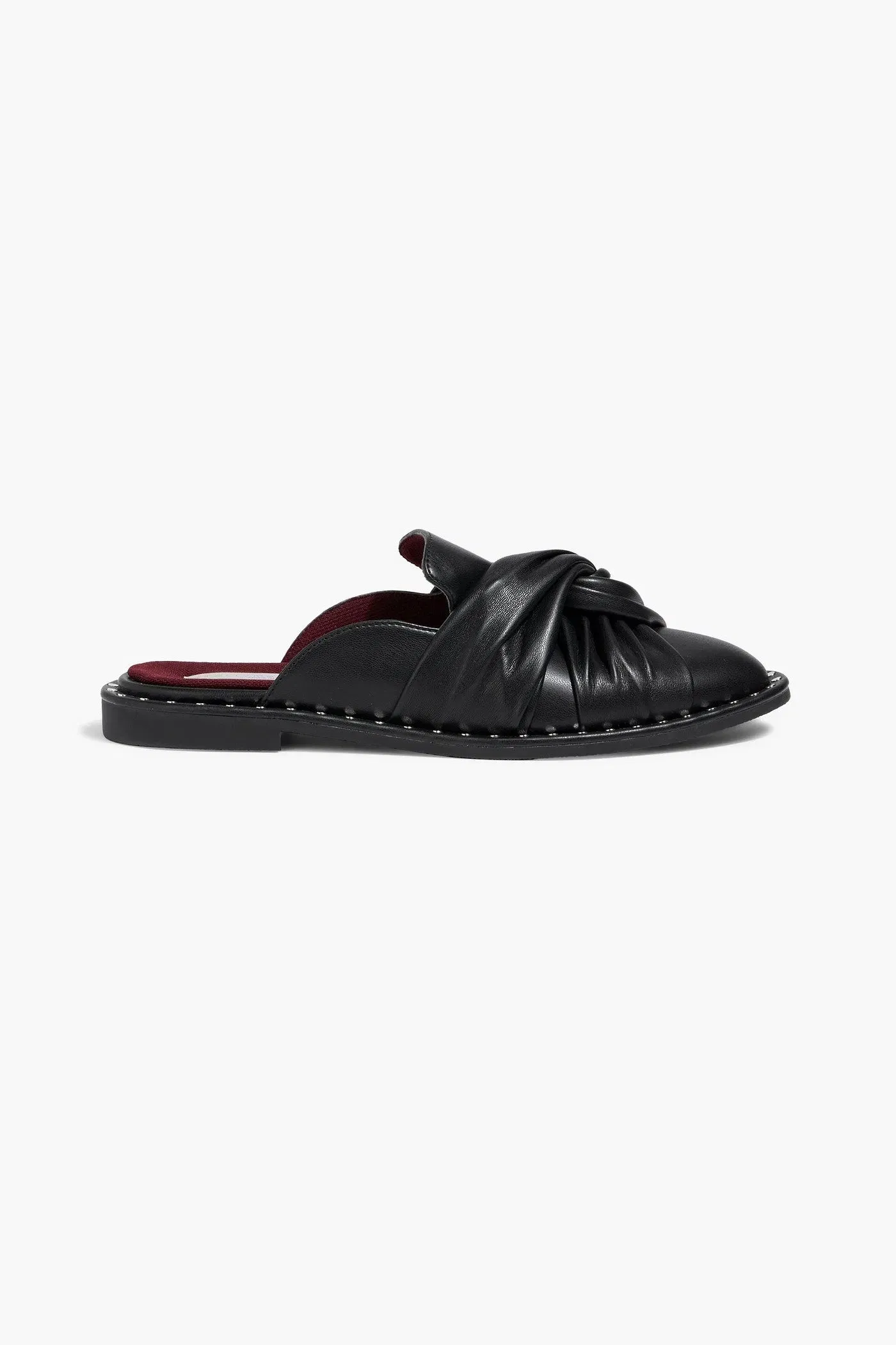 Stella Mccartney Falabella Twisted Slippers Black Women's