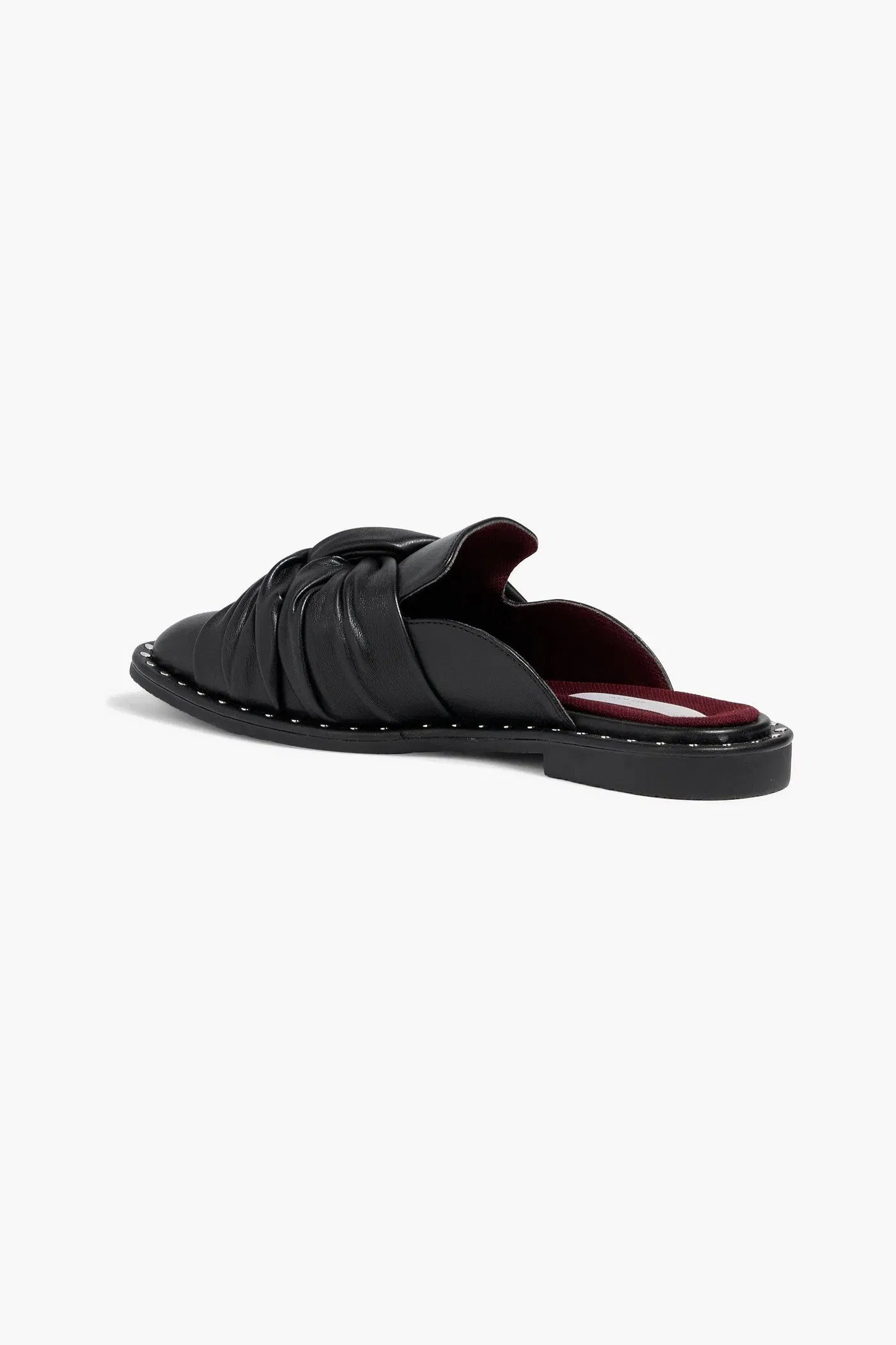 Stella Mccartney Falabella Twisted Slippers Black Women's