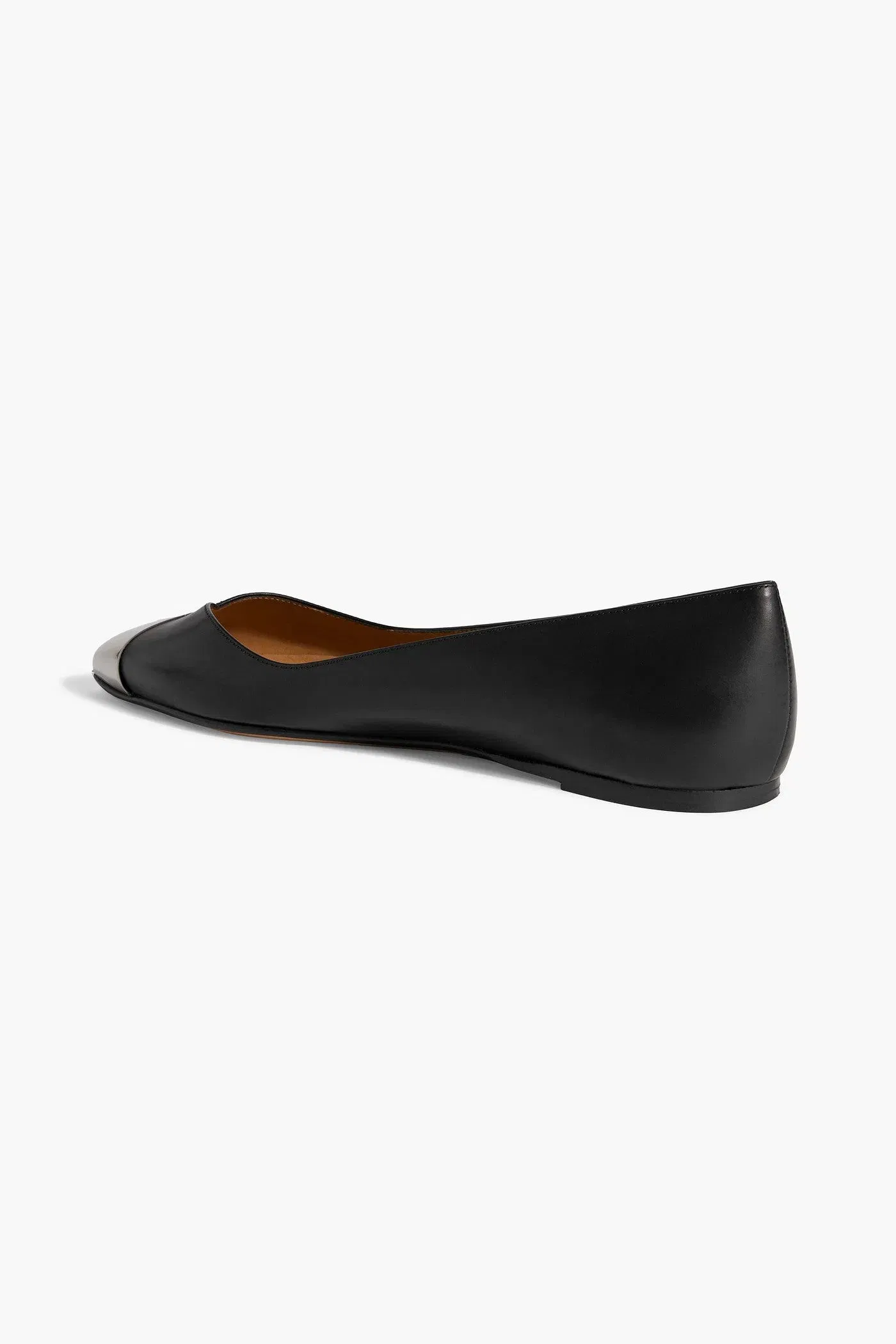 Isabel Marant Arsan Embellished Leather Point-Toe Flats Black Women's