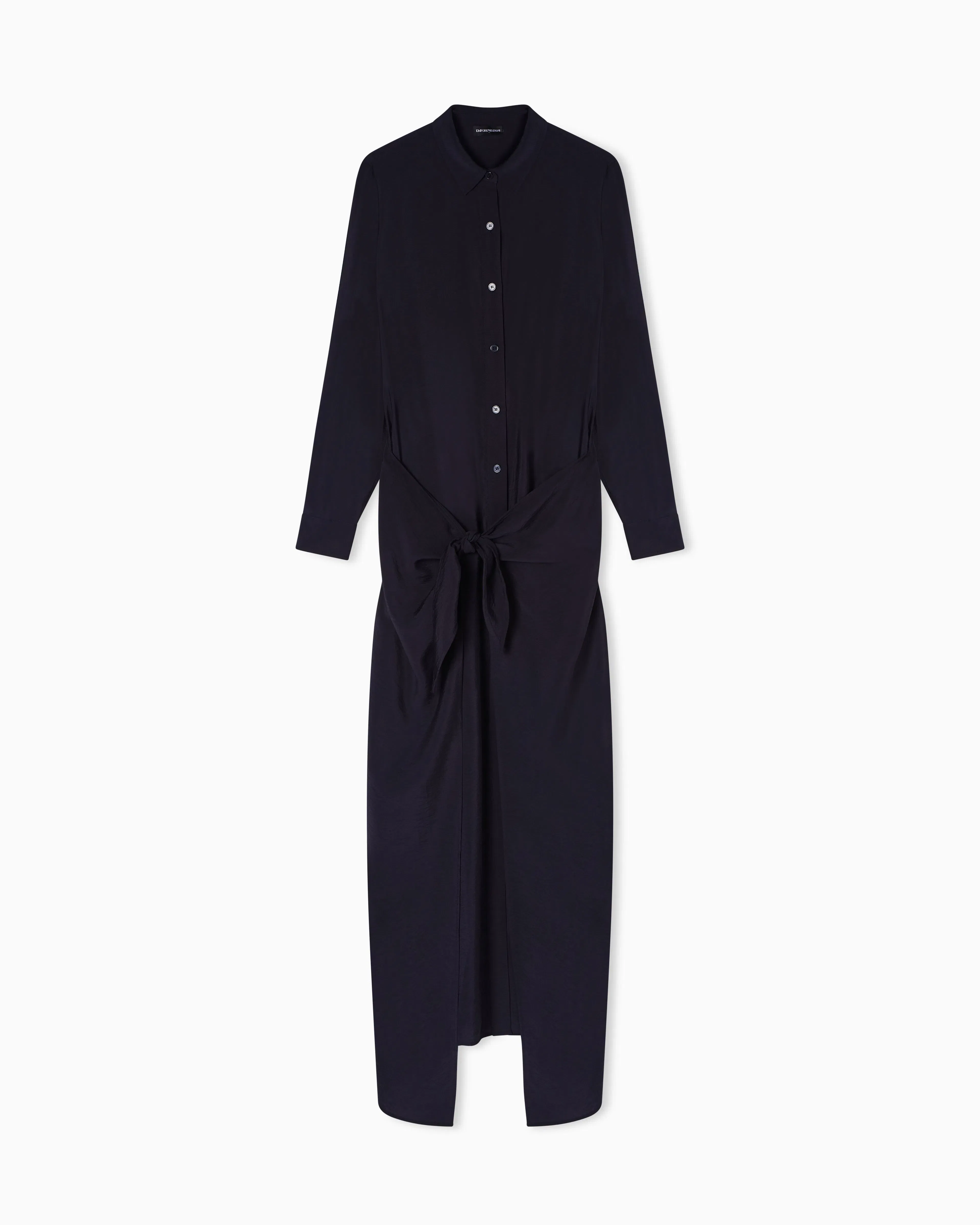 Emporio Armani Two-piece-effect technical rayon dress