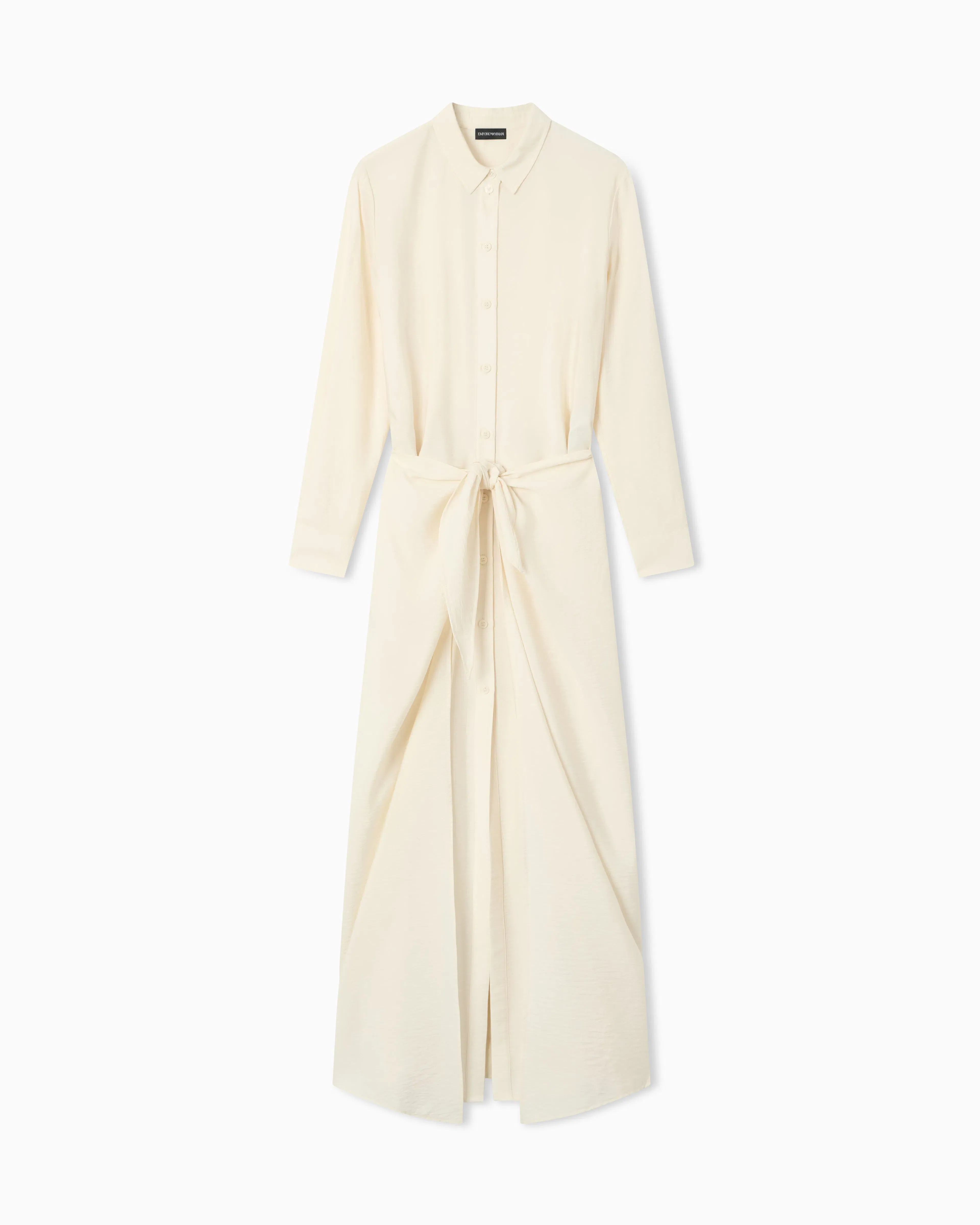 Emporio Armani Two-piece-effect technical rayon dress