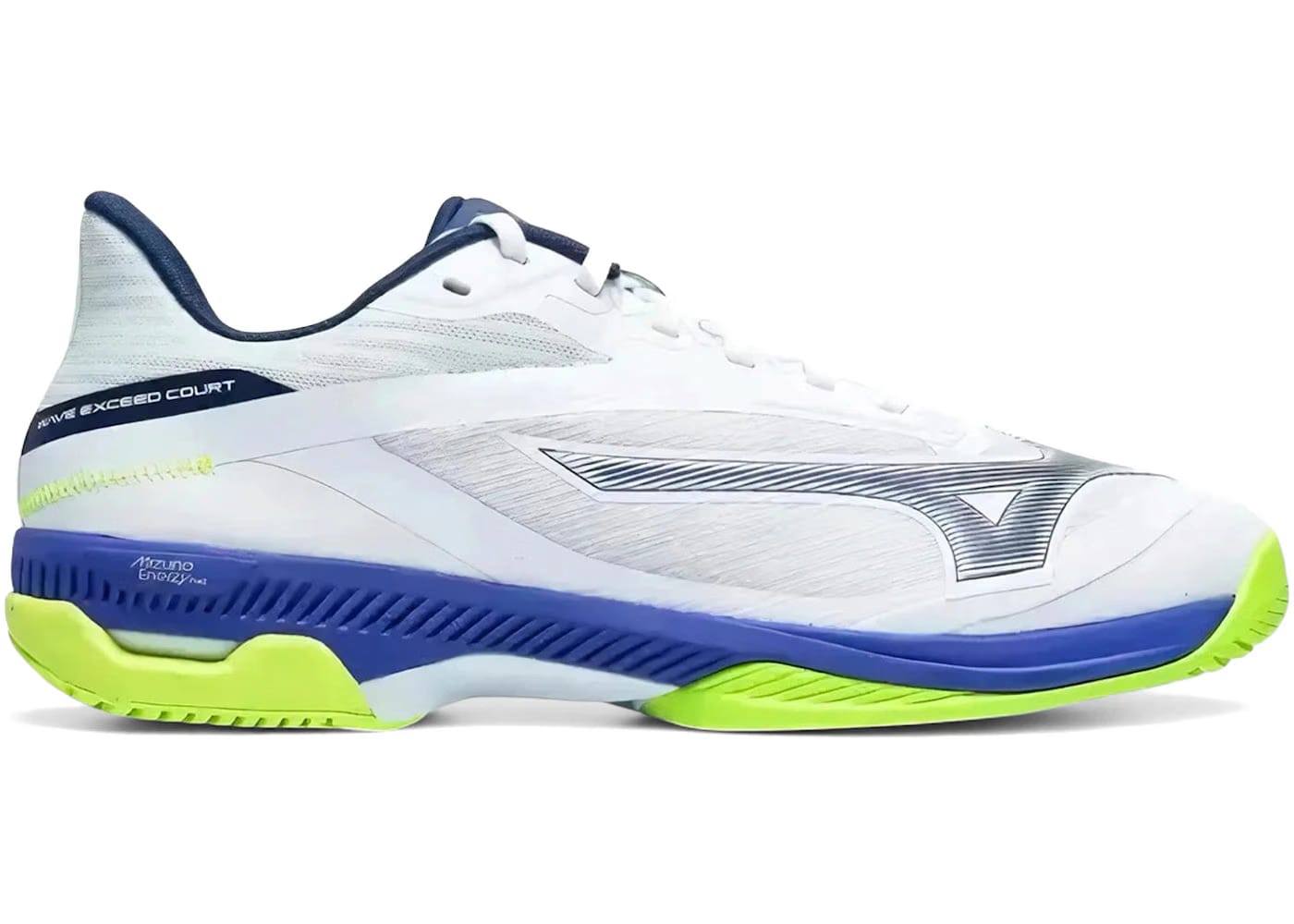 Mizuno Wave Exceed Court Ac White Dazzling Blue Lightning