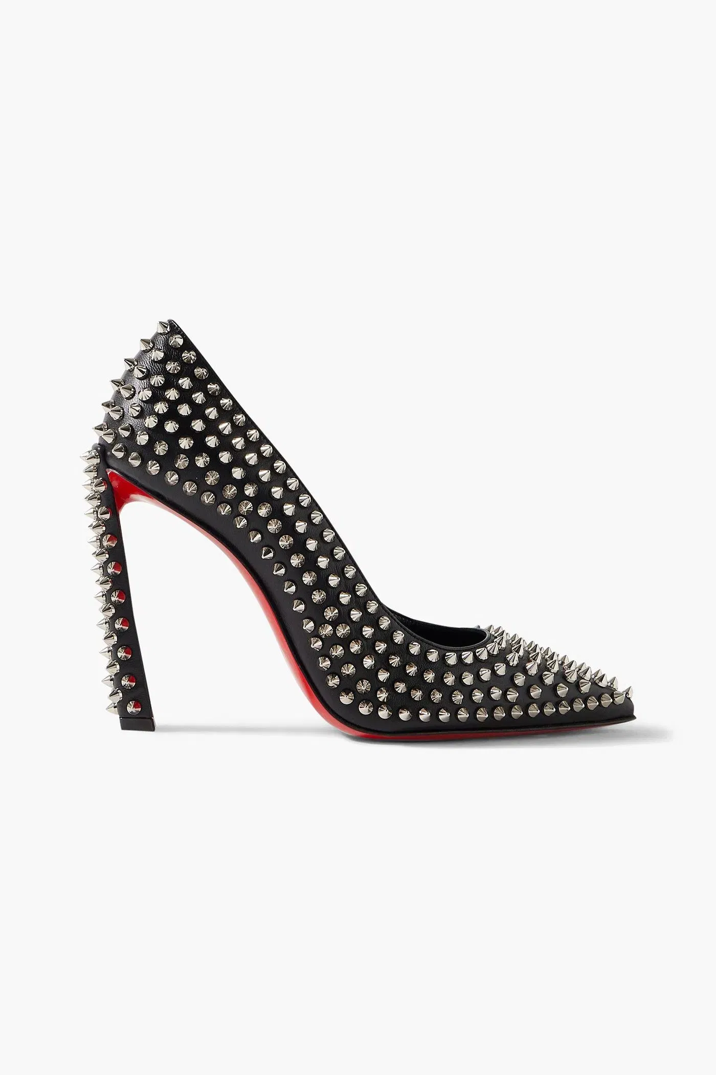 Christian Louboutin Condora 100 Spiked Leather Pumps Black Women's