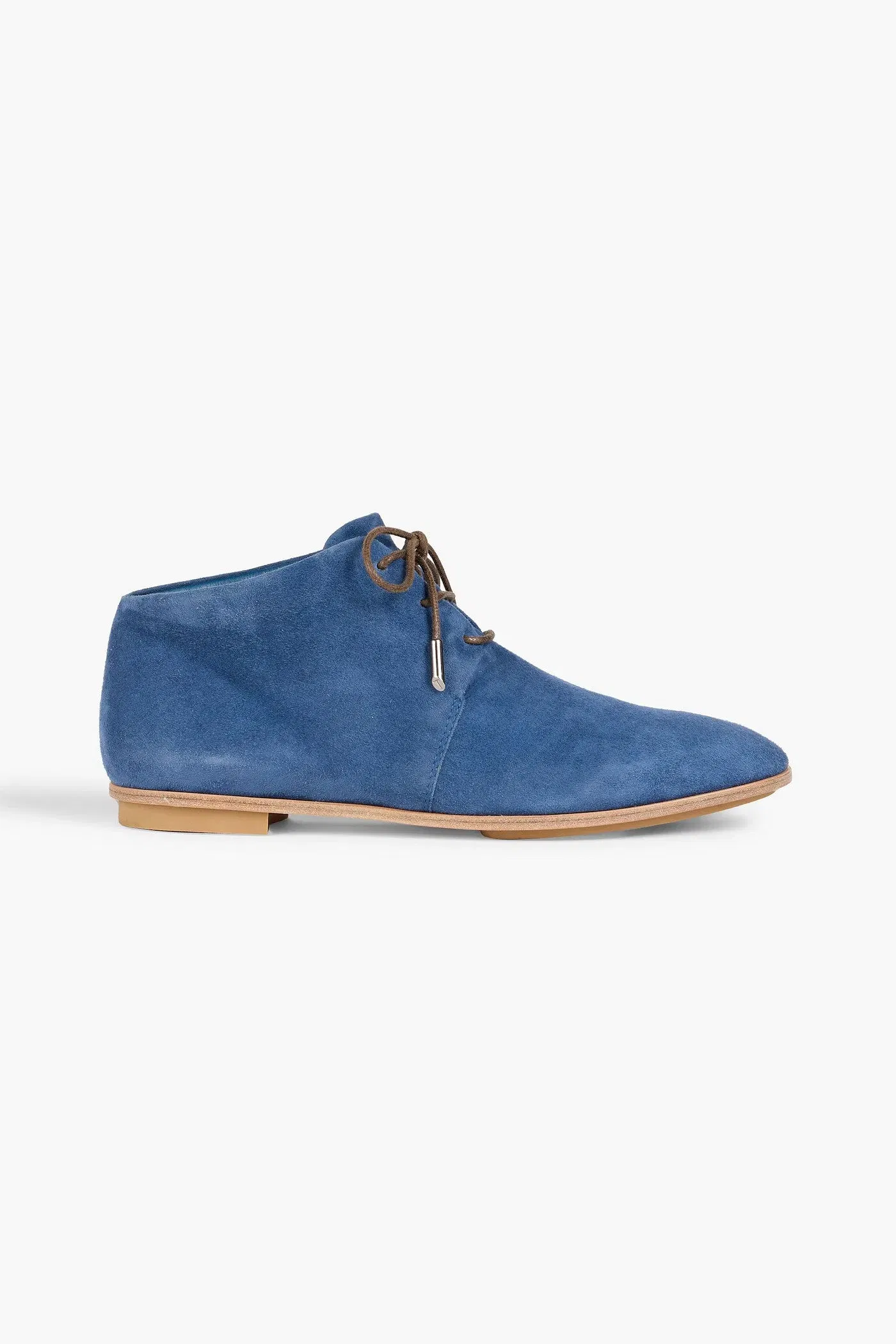 Tod's Suede Ankle Boots Blue Women's