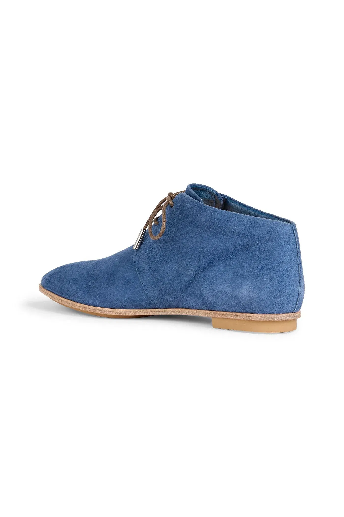 Tod's Suede Ankle Boots Blue Women's