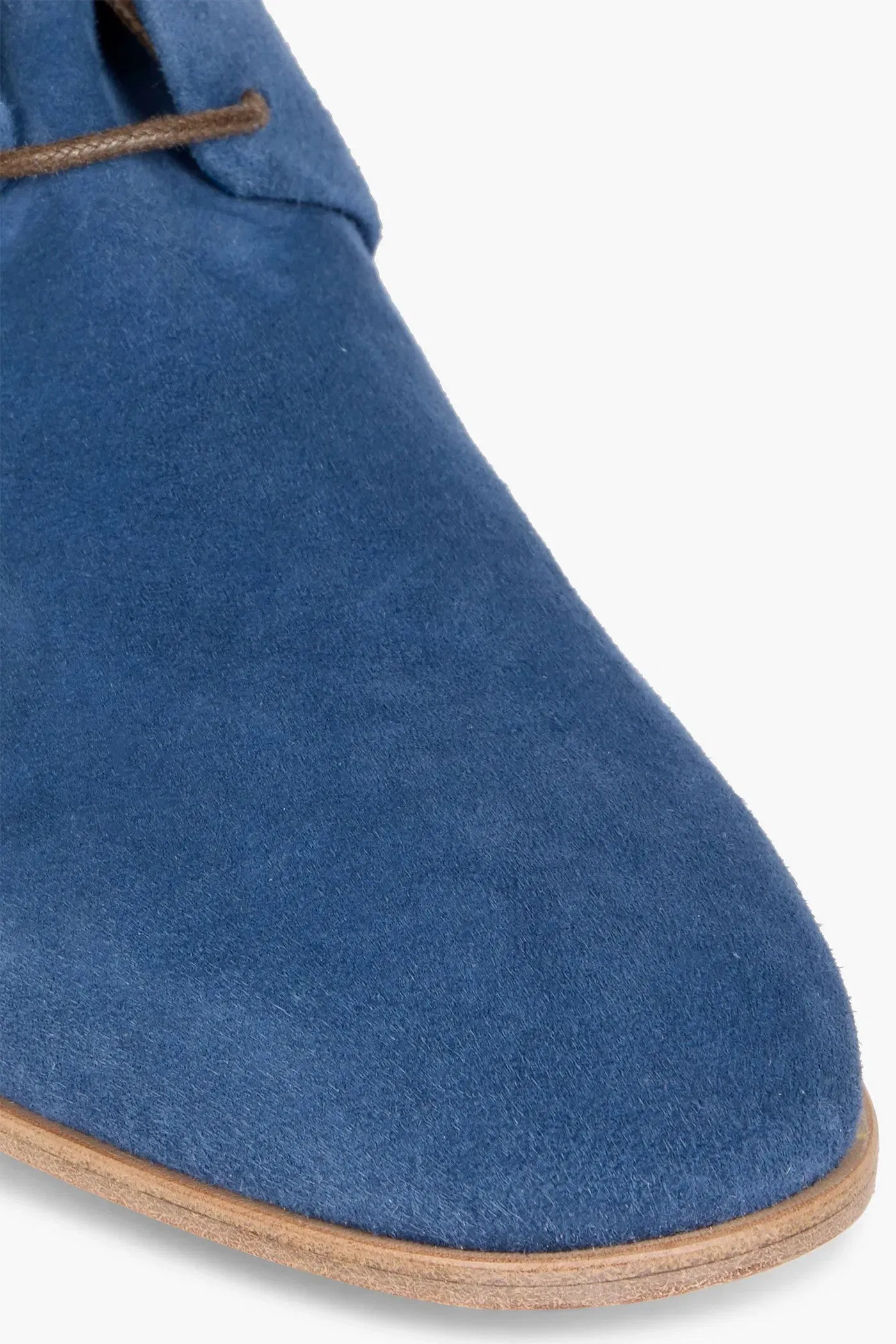 Tod's Suede Ankle Boots Blue Women's