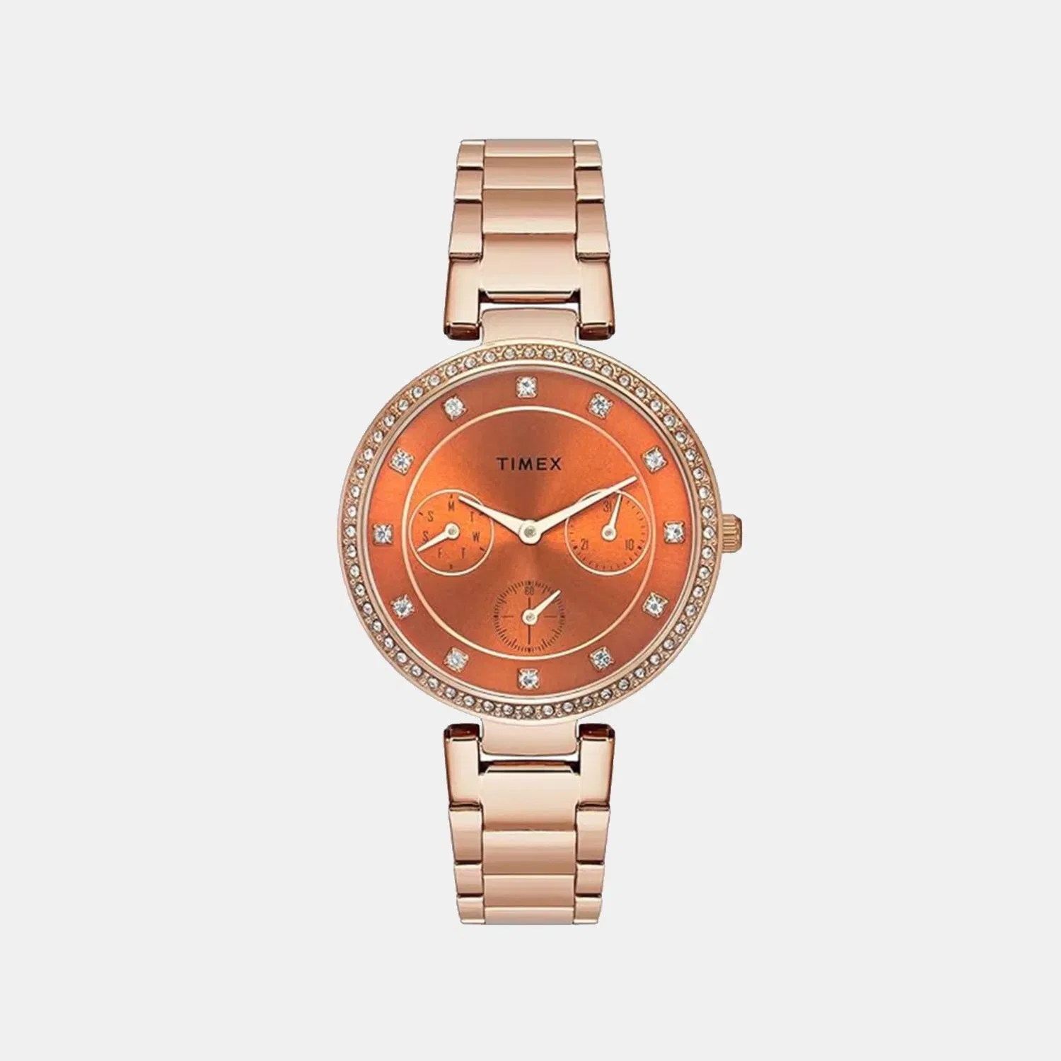 Timex Trendline Women Quartz Dial Chronograph Stainless Steel Watch Twel18701