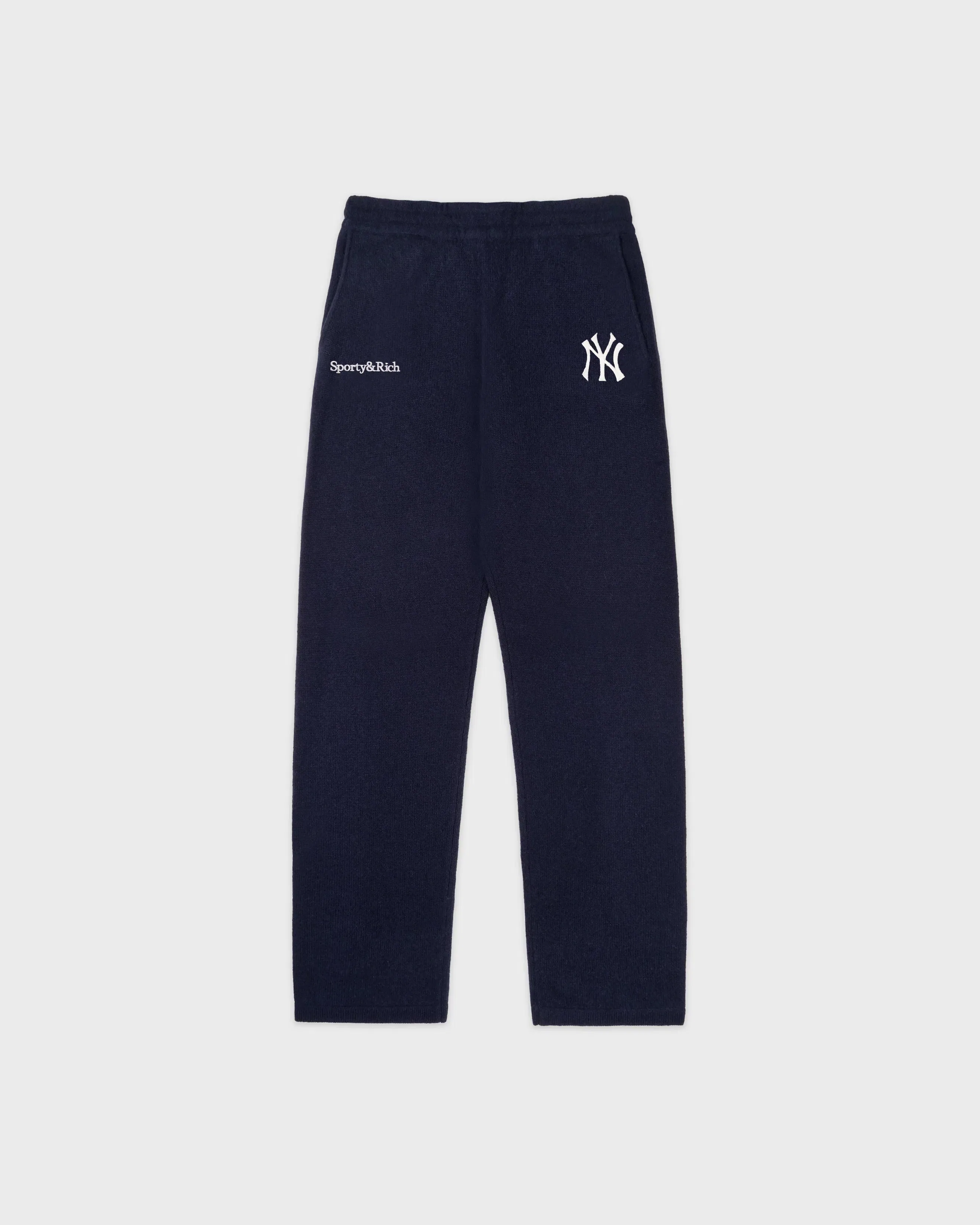 Heritage Yankees Serif Cashmere Trousers - Navy/White