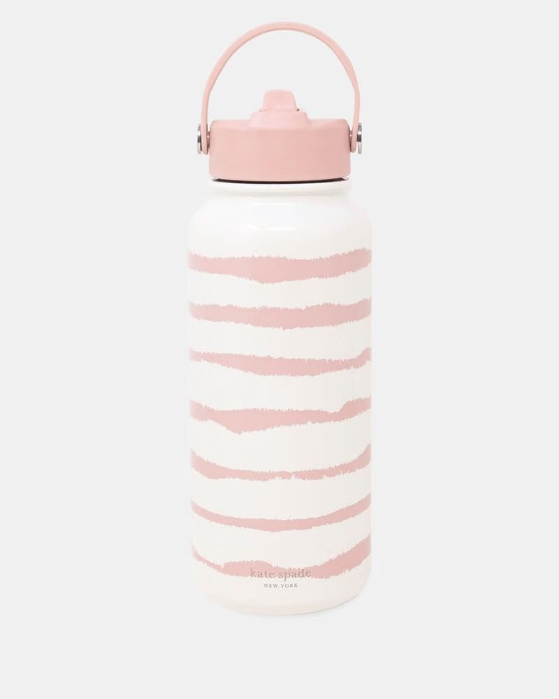 Pink Goddess Stripe Water Bottle
