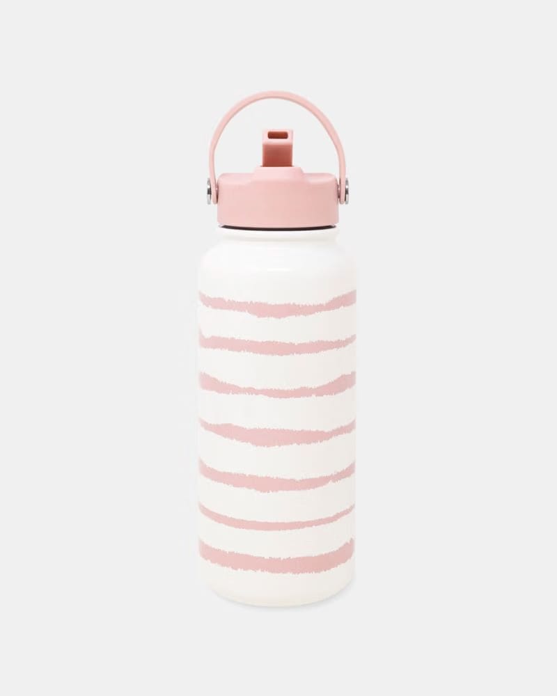 Pink Goddess Stripe Water Bottle