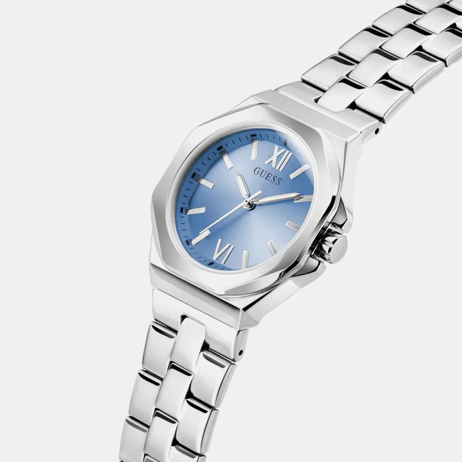 Guess Gd Empress Women Quartz Blue Dial Analog Stainless Steel Gw0873L1