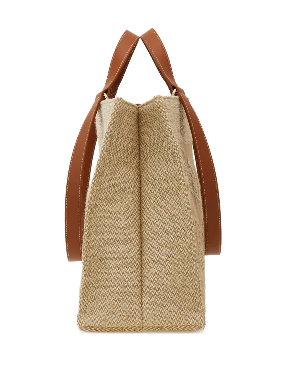 large logo-embroidered tote bag